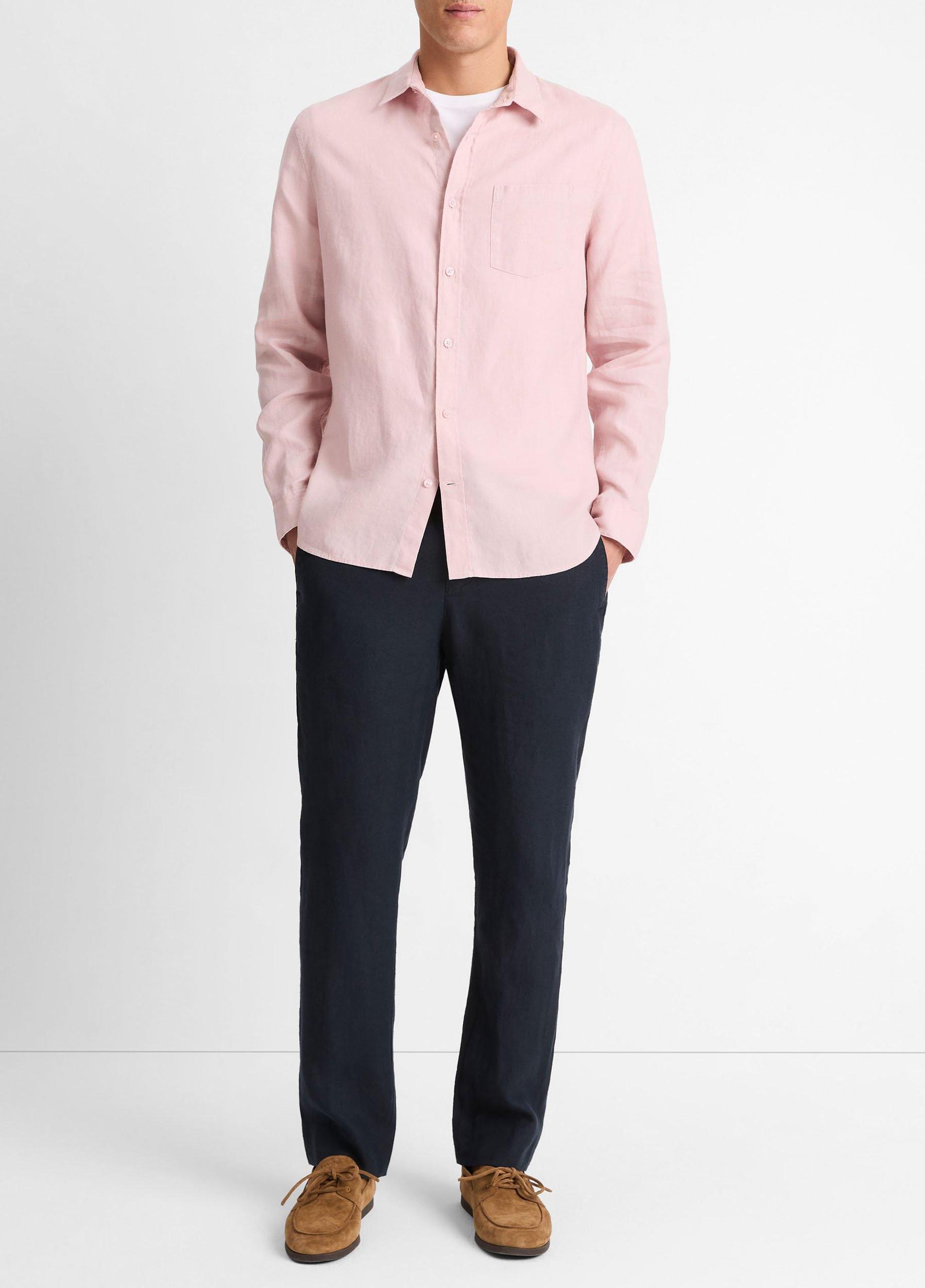 Linen Long-Sleeve Shirt Product Image