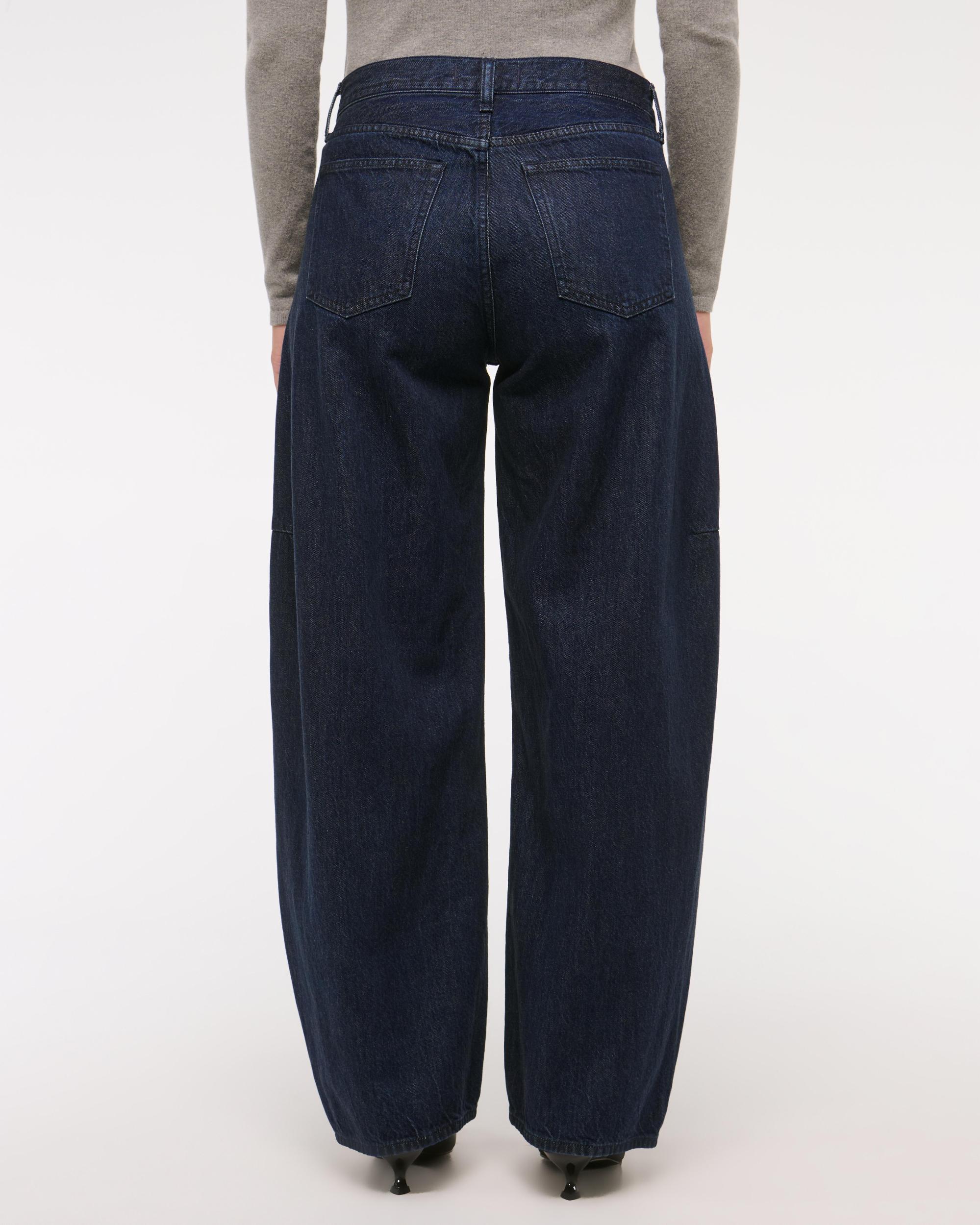Curve Love Mid Rise Ultra Barrel Jean Product Image