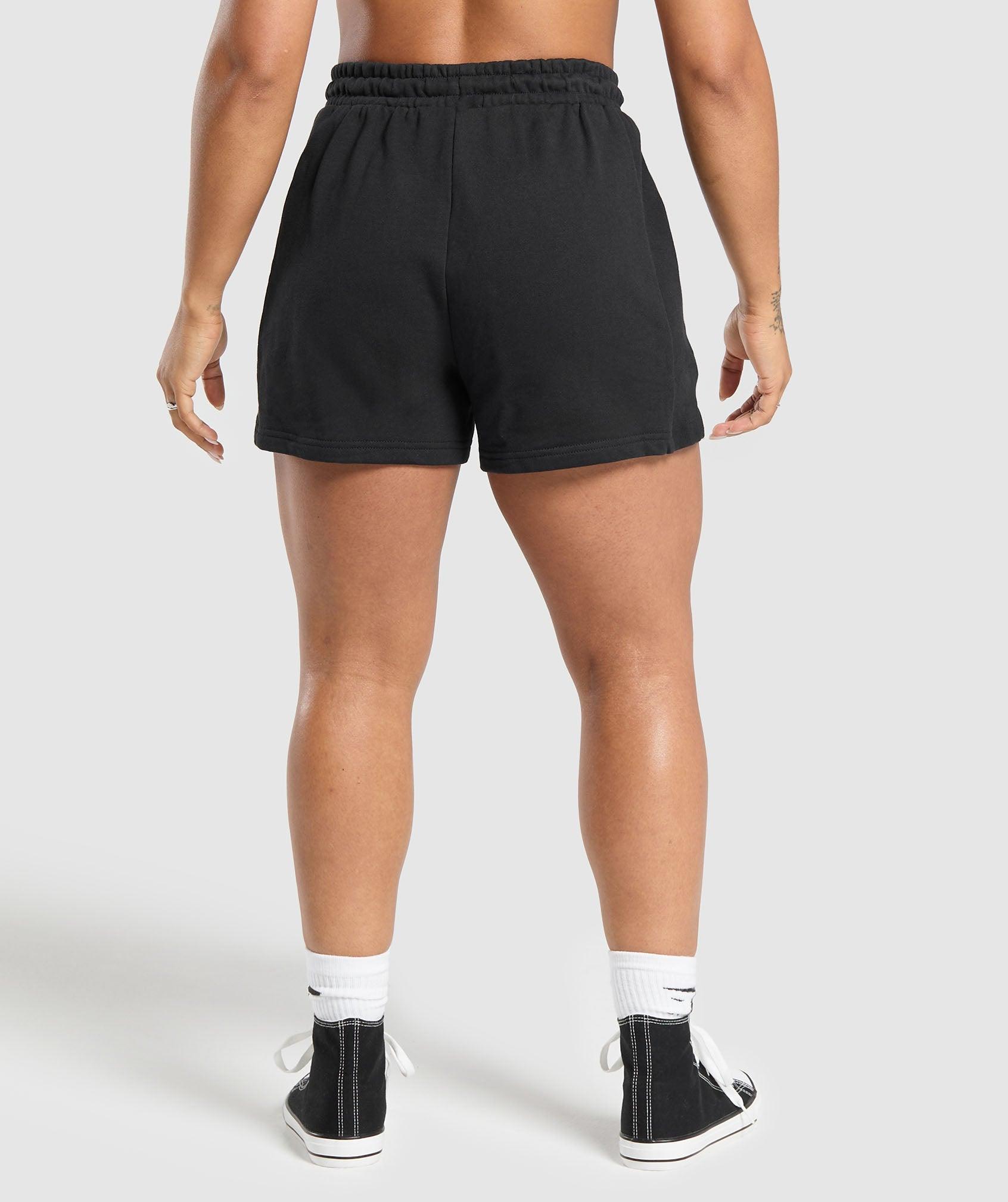 Gymshark Legacy Cotton Shorts - Black Female Product Image