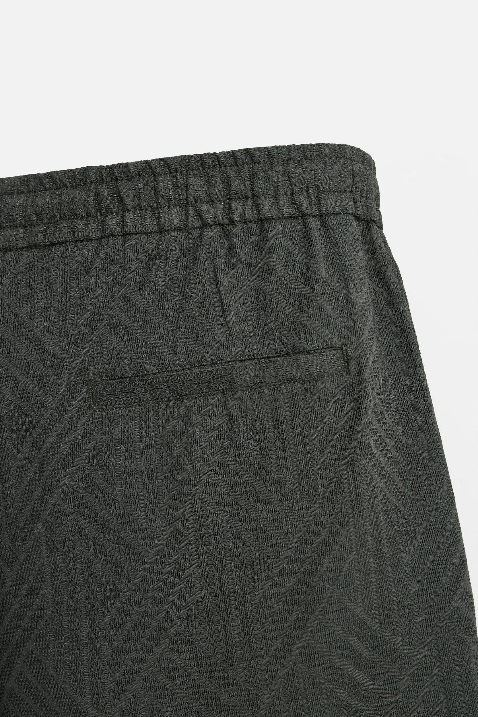 GEOMETRIC JACQUARD SHORTS Product Image