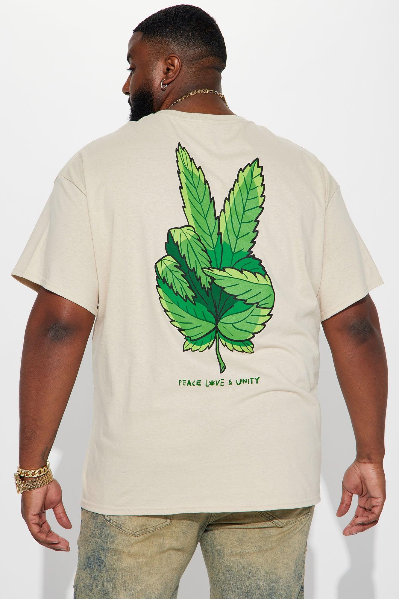 Peace Love And Unity Short Sleeve Tee - Taupe Product Image