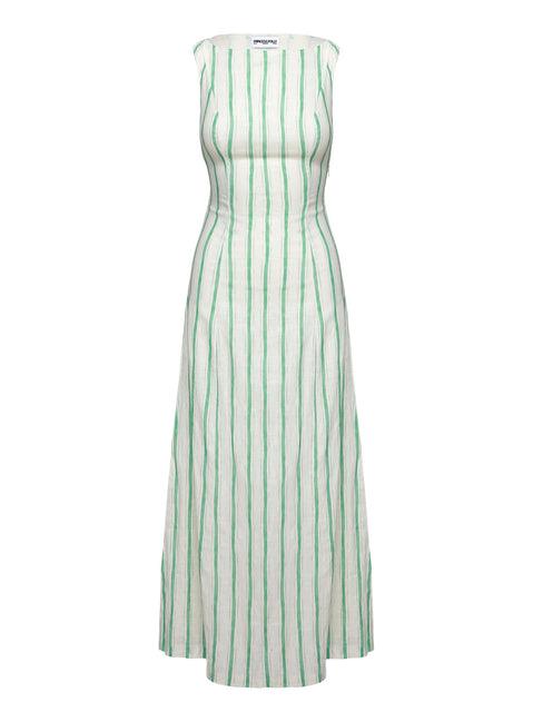 Lewisa Maxi Dress Green Stripe Tall Product Image