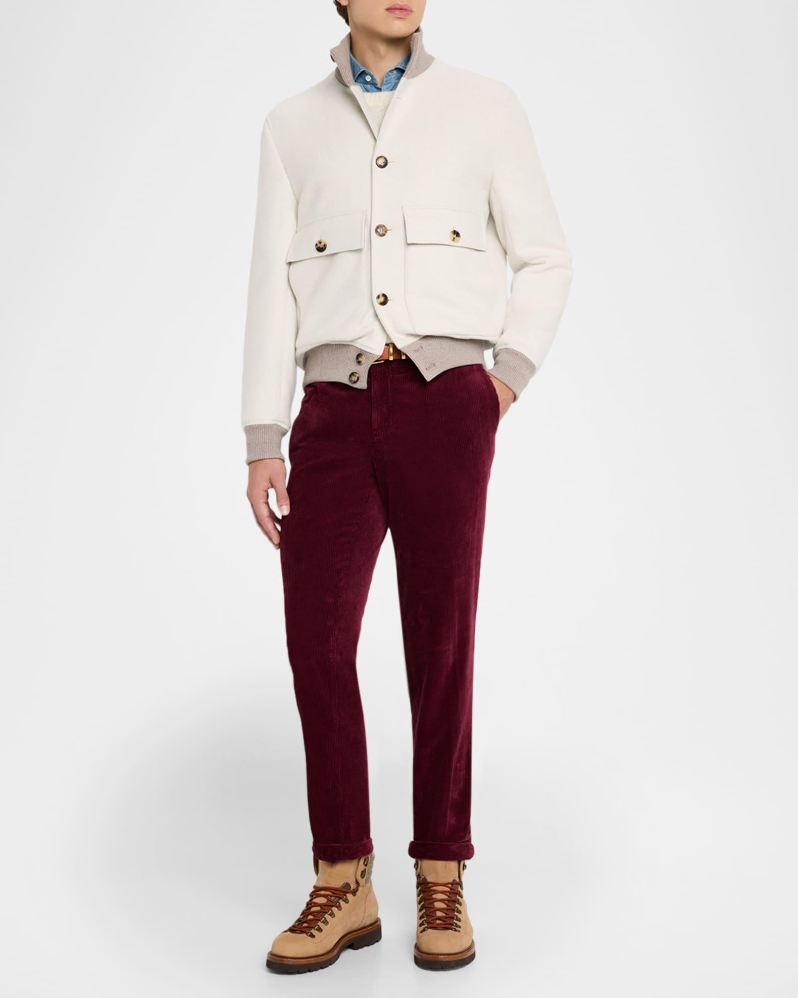 Men's Wool Button-Front Jacket Product Image