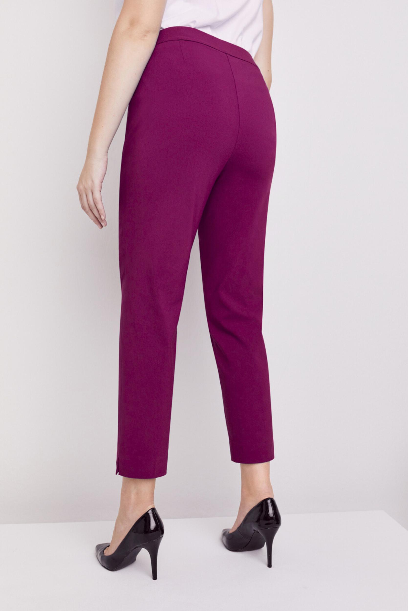 Roz & Ali™ Superstretch Magenta Pull On Ankle Pants Product Image