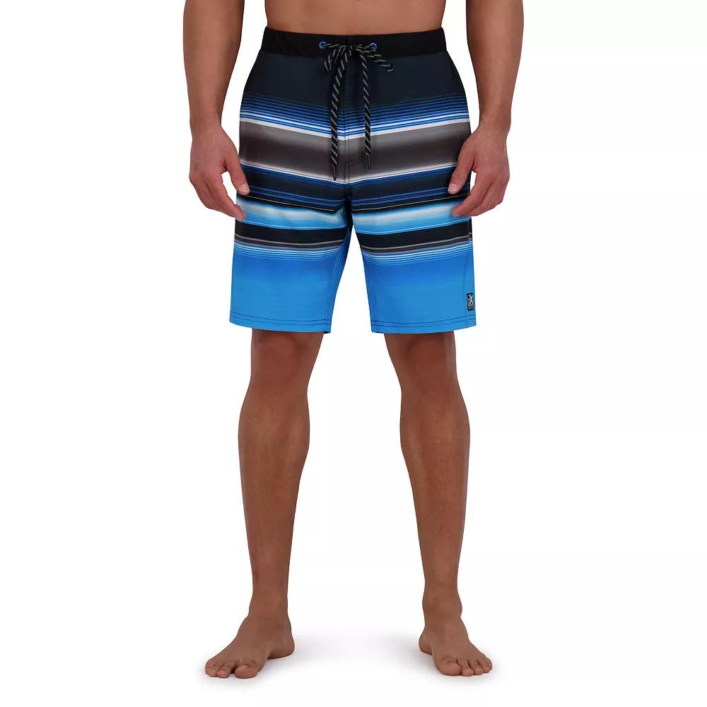 Men's ZeroXposur 9" Elastic Waist Boardshorts, Size: XL, Black Curl Product Image