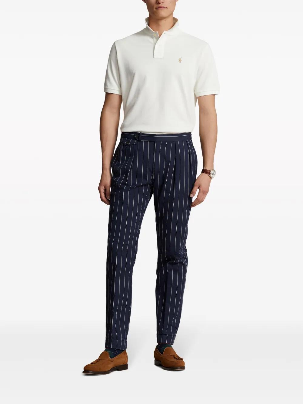 Polo Pony-embroidered cotton polo shirt Product Image