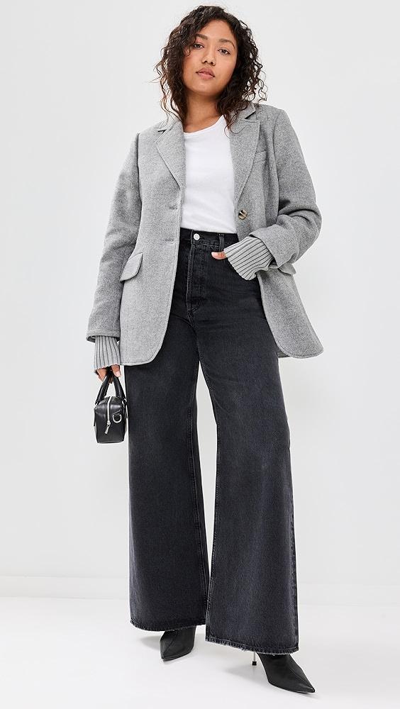 AGOLDE Dame High Rise Wide Leg Jeans | Shopbop Product Image