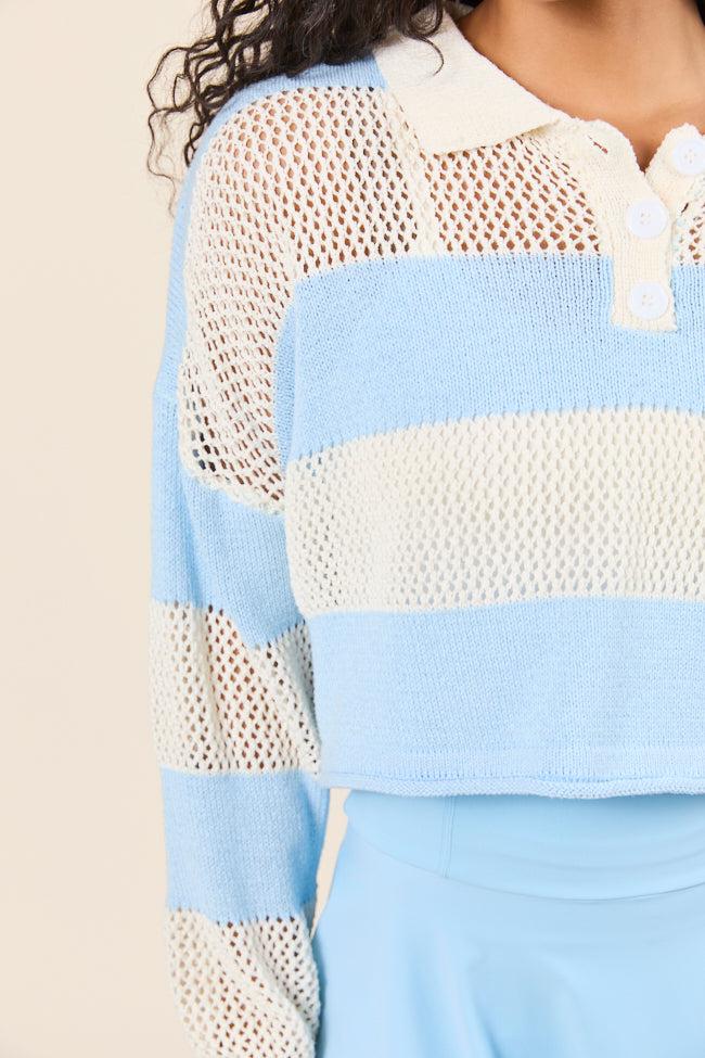 By The Rules Striped Knit Rugby Sweater FINAL SALE Product Image