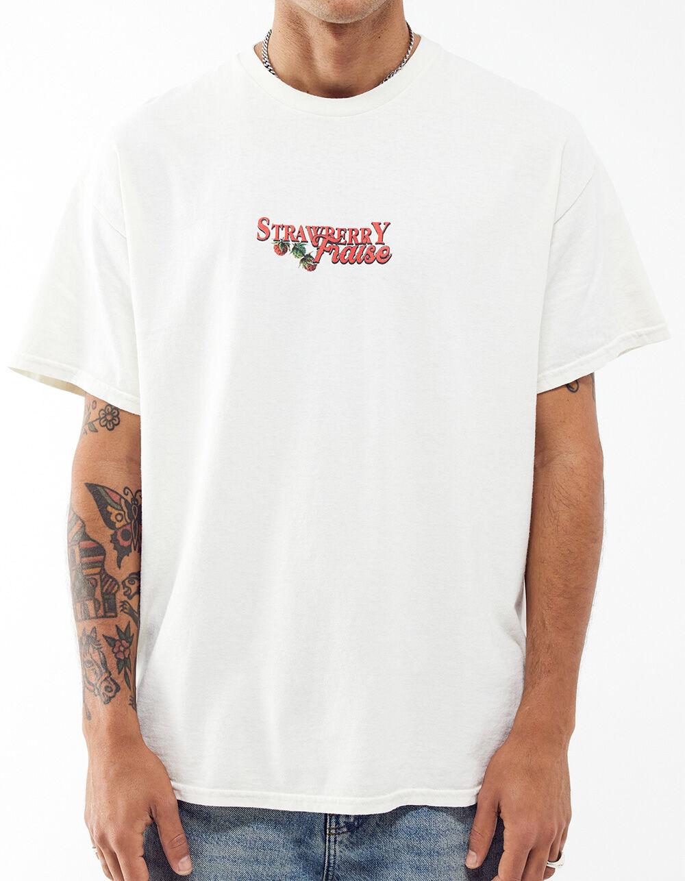 BDG Urban Outfitters Strawberry Fraise Mens Tee - WHITE Product Image