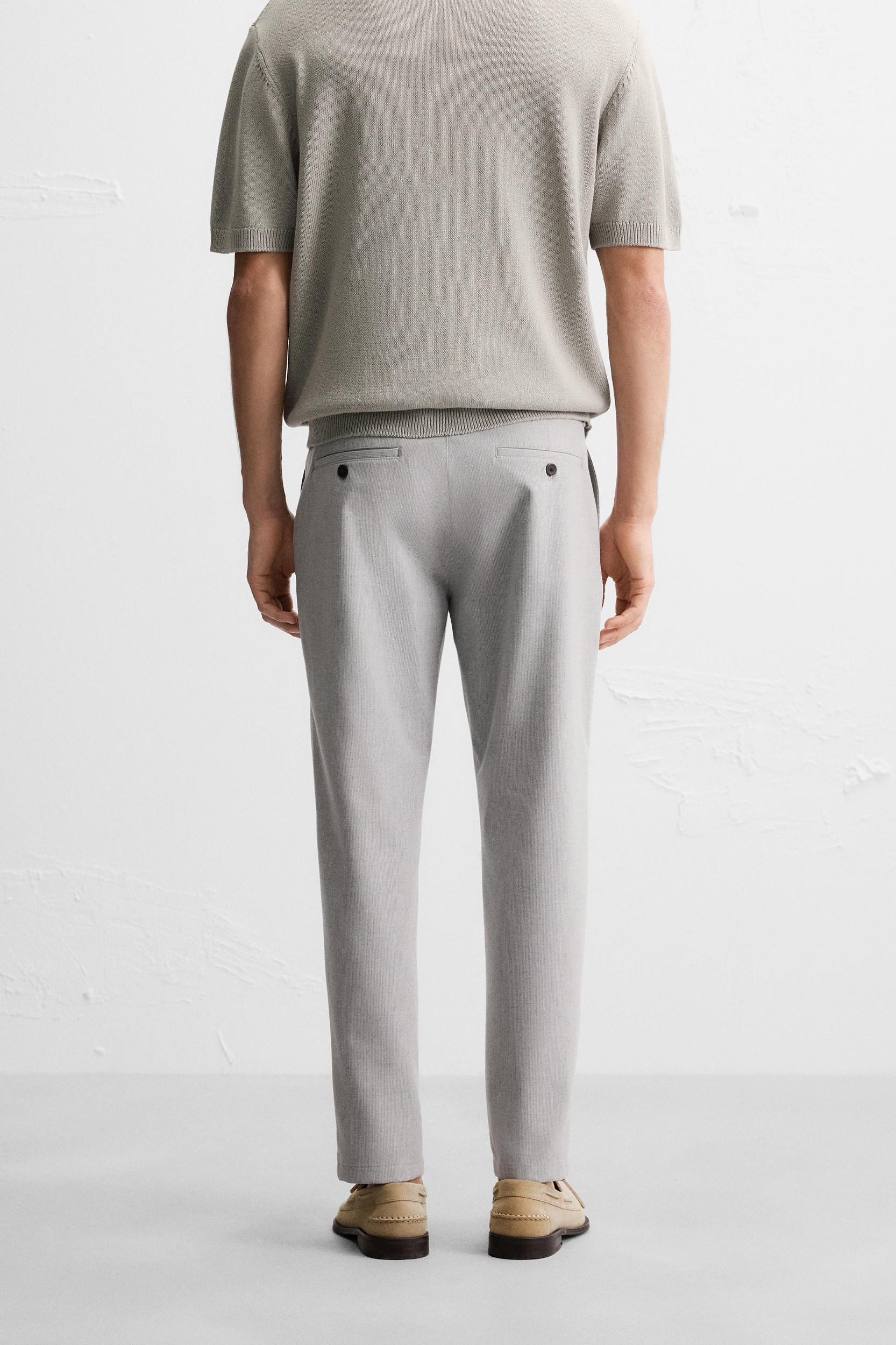TEXTURED STRETCH PANTS Product Image