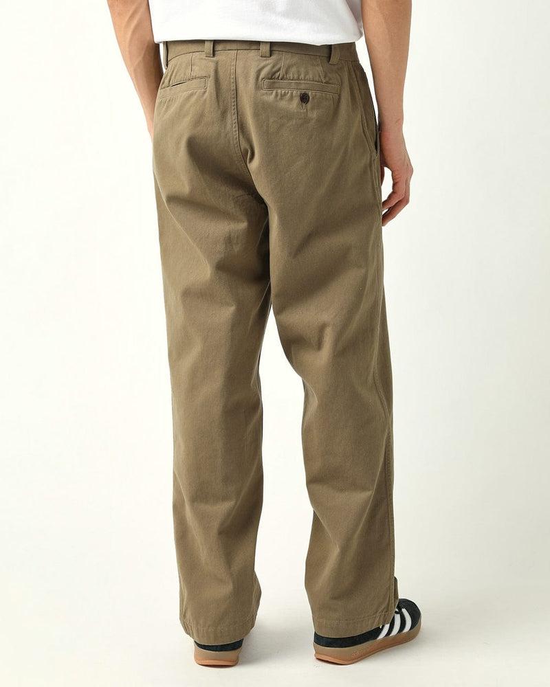 Heavy Twill Pleated Trouser - Black Product Image