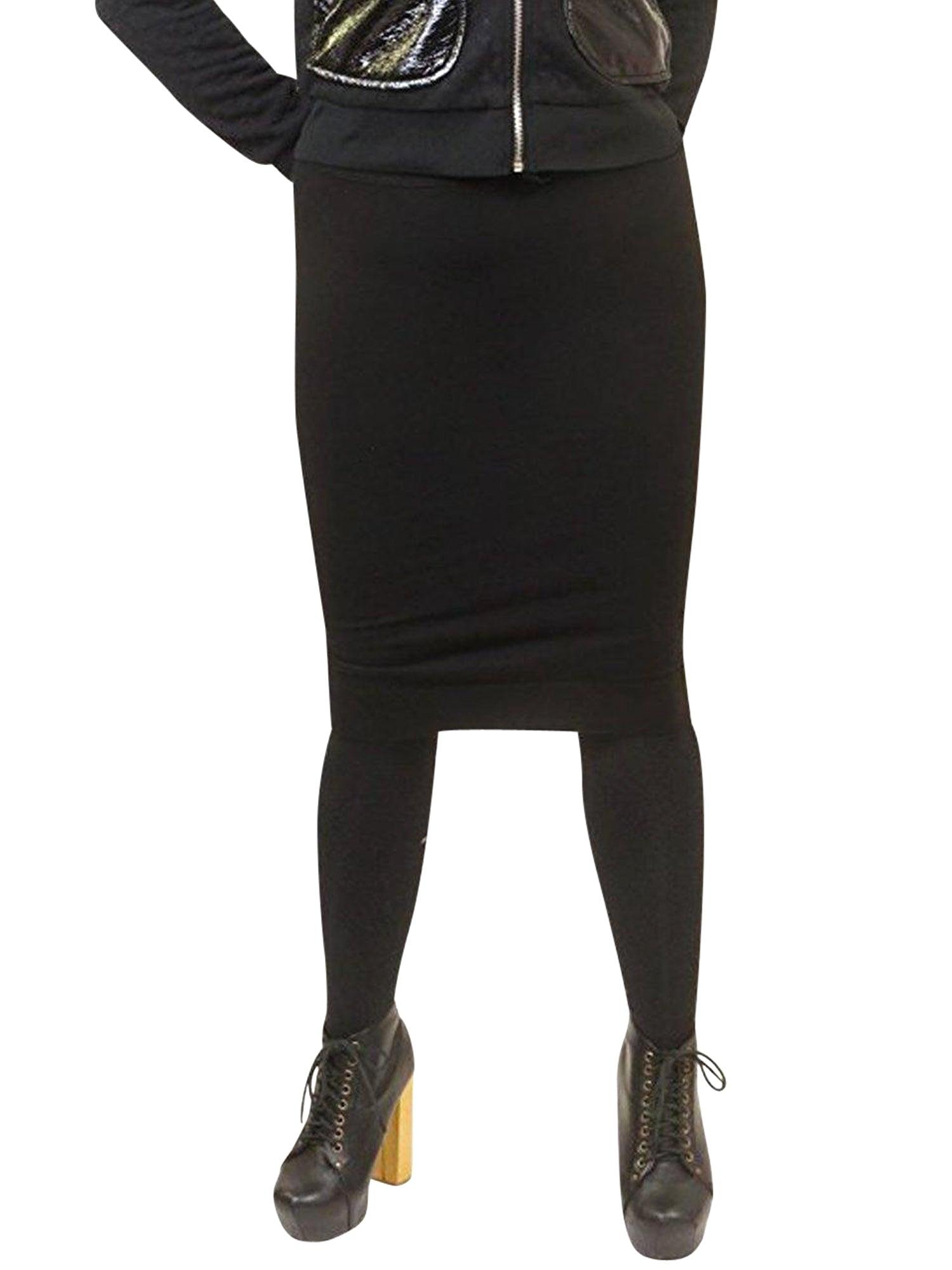 Hard Tail Wide Cut Cotton Pencil Skirt W-525 Product Image