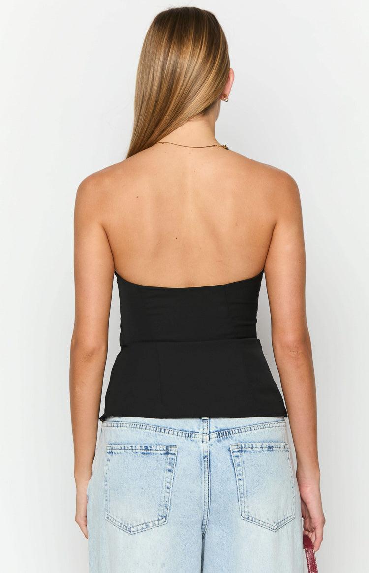 Layi Black Strapless Top Girls Product Image