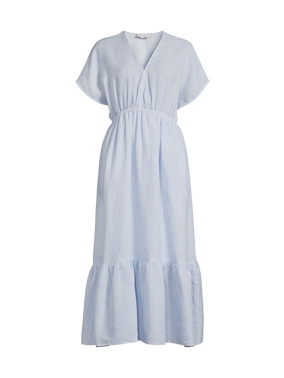 Womens Bexley Striped Linen Maxi Dress Product Image