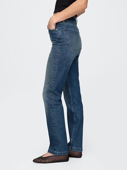 High Rise Studded &apos;90s Straight Jeans Product Image