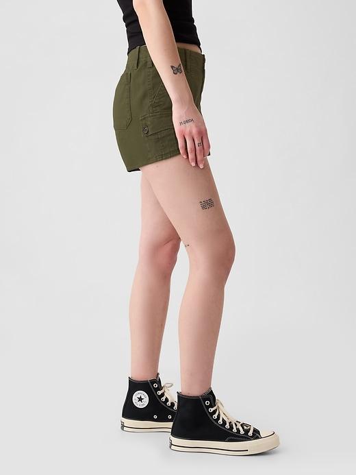 3" Low Rise Y2K Cargo Shorts Product Image