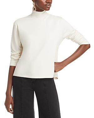 Majestic Filatures French Terry Mock Neck Top Product Image