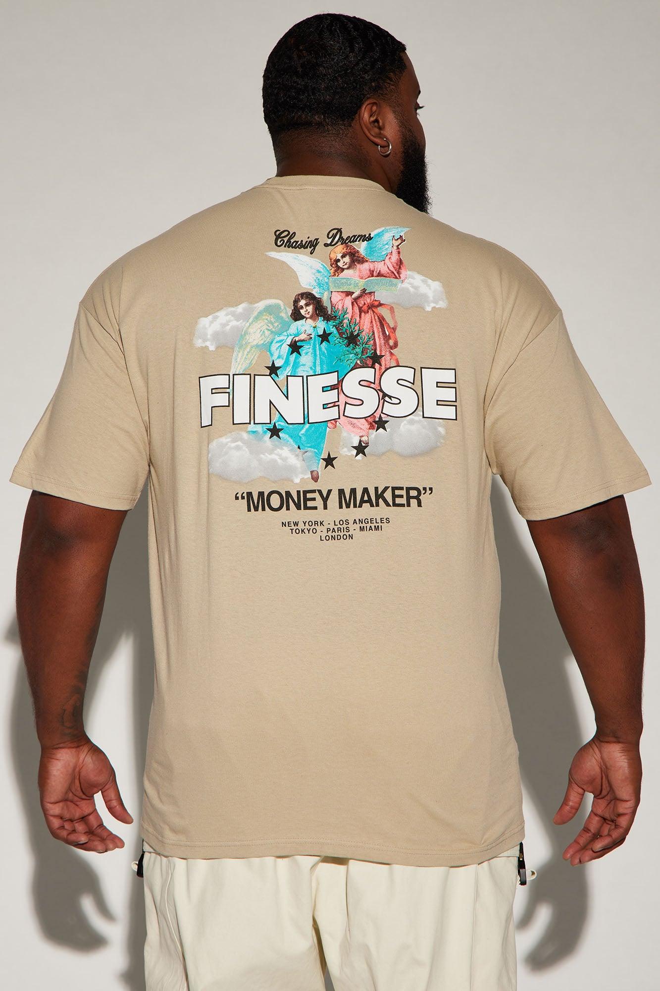 Finesse Money Maker Short Sleeve Tee - Sand Product Image