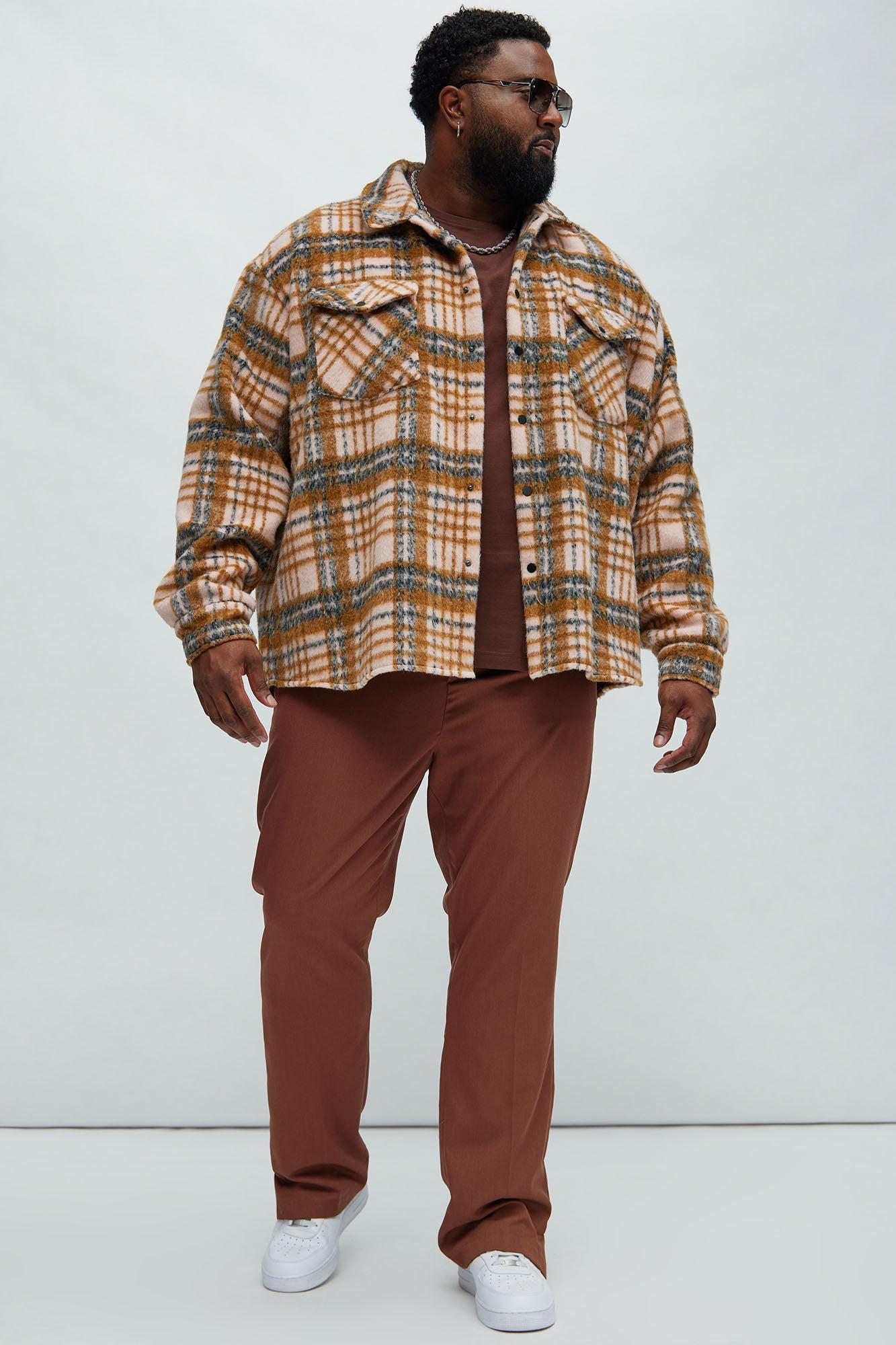 Jackson Mohair Oversized Shirt - Pink/combo Product Image