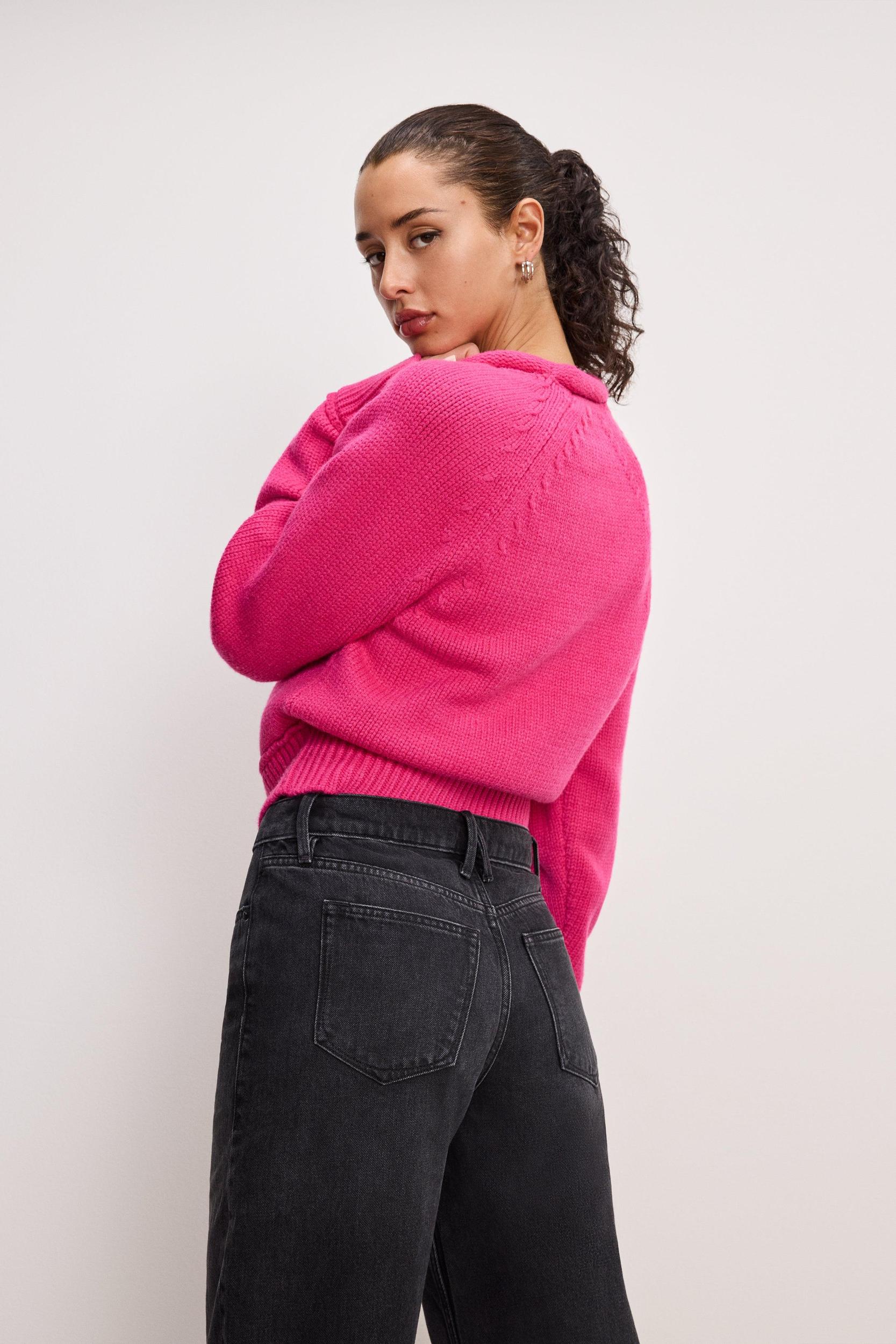 ROLLNECK KNIT SWEATER | BALLERINA PINK004 Product Image