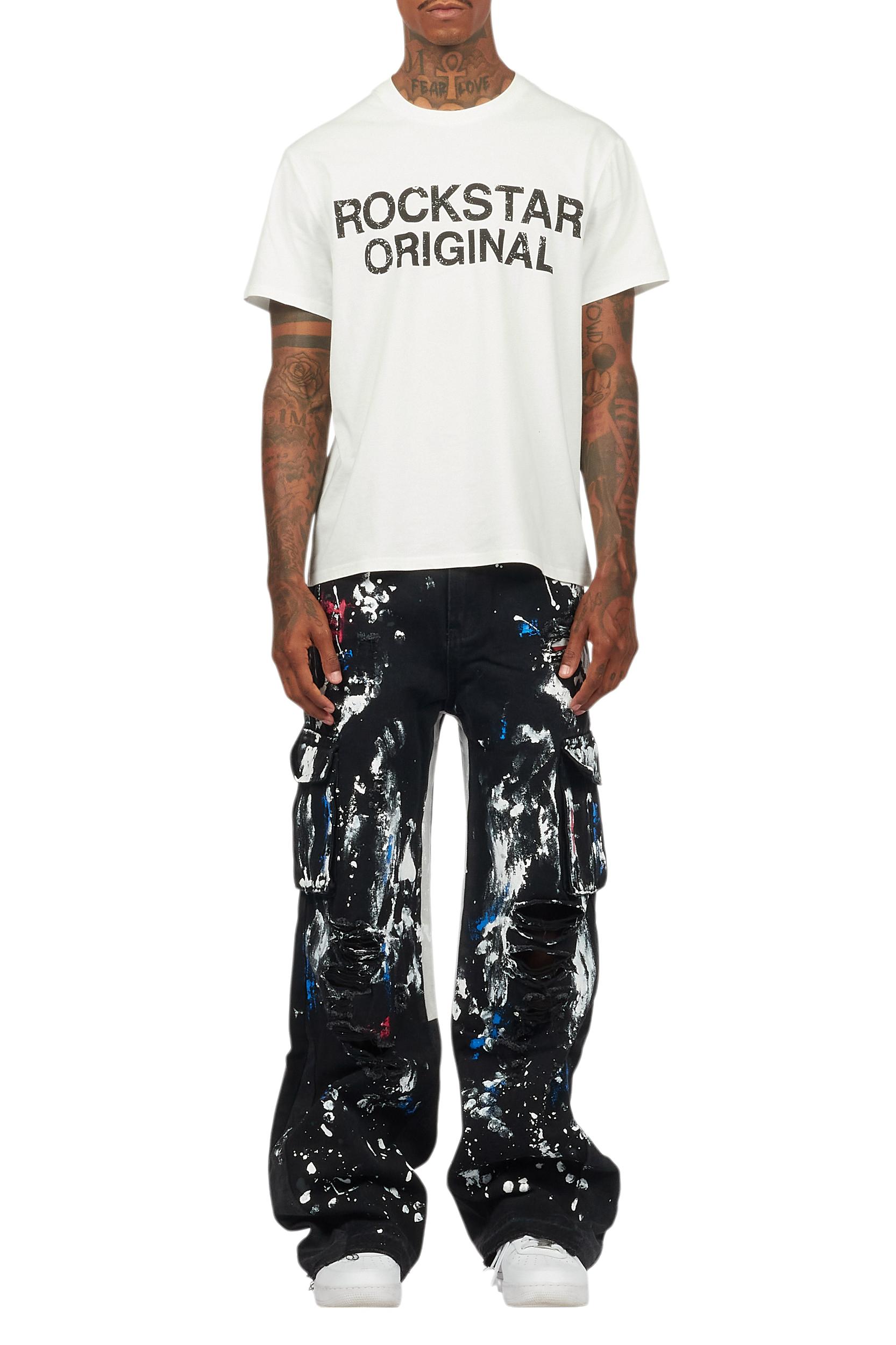 Dallin Black Painter Baggy Cargo Jean Male Product Image