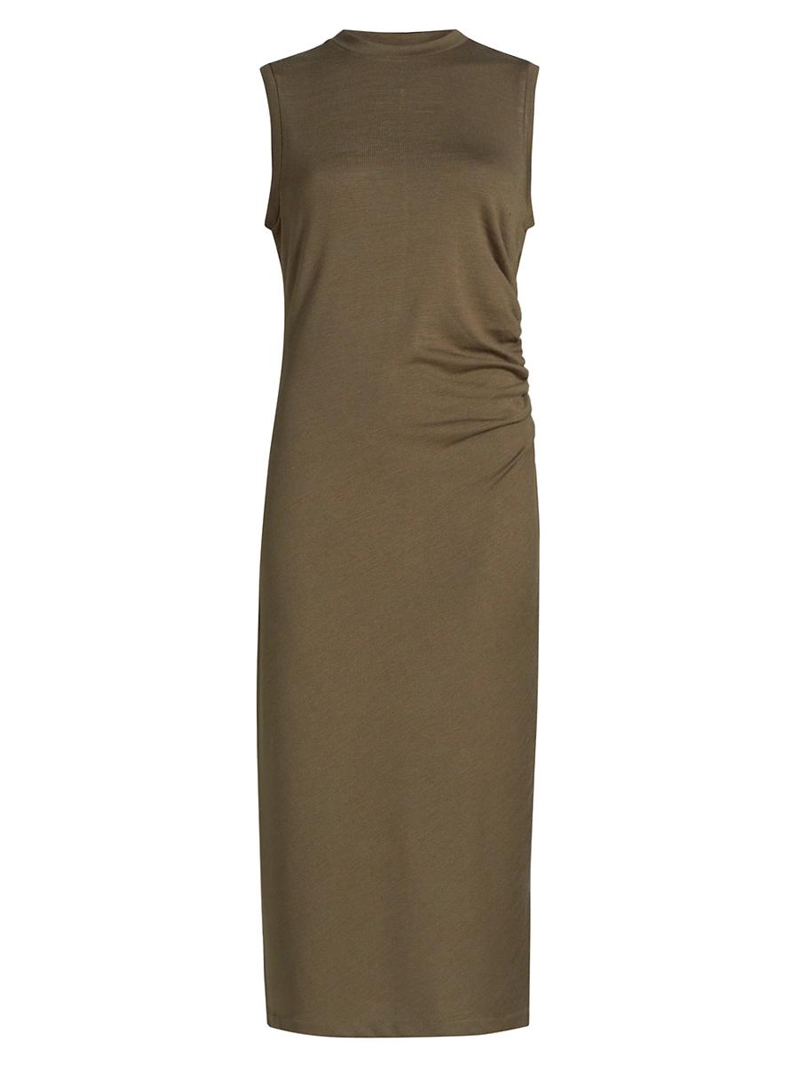 Womens Stretch Jersey Sleeveless Midi-Dress Product Image