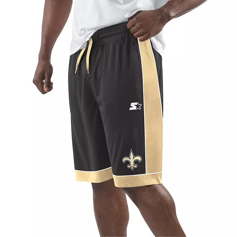 Men's Starter Black/Silver Las Vegas Raiders Fan Favorite Fashion Shorts,  Product Image