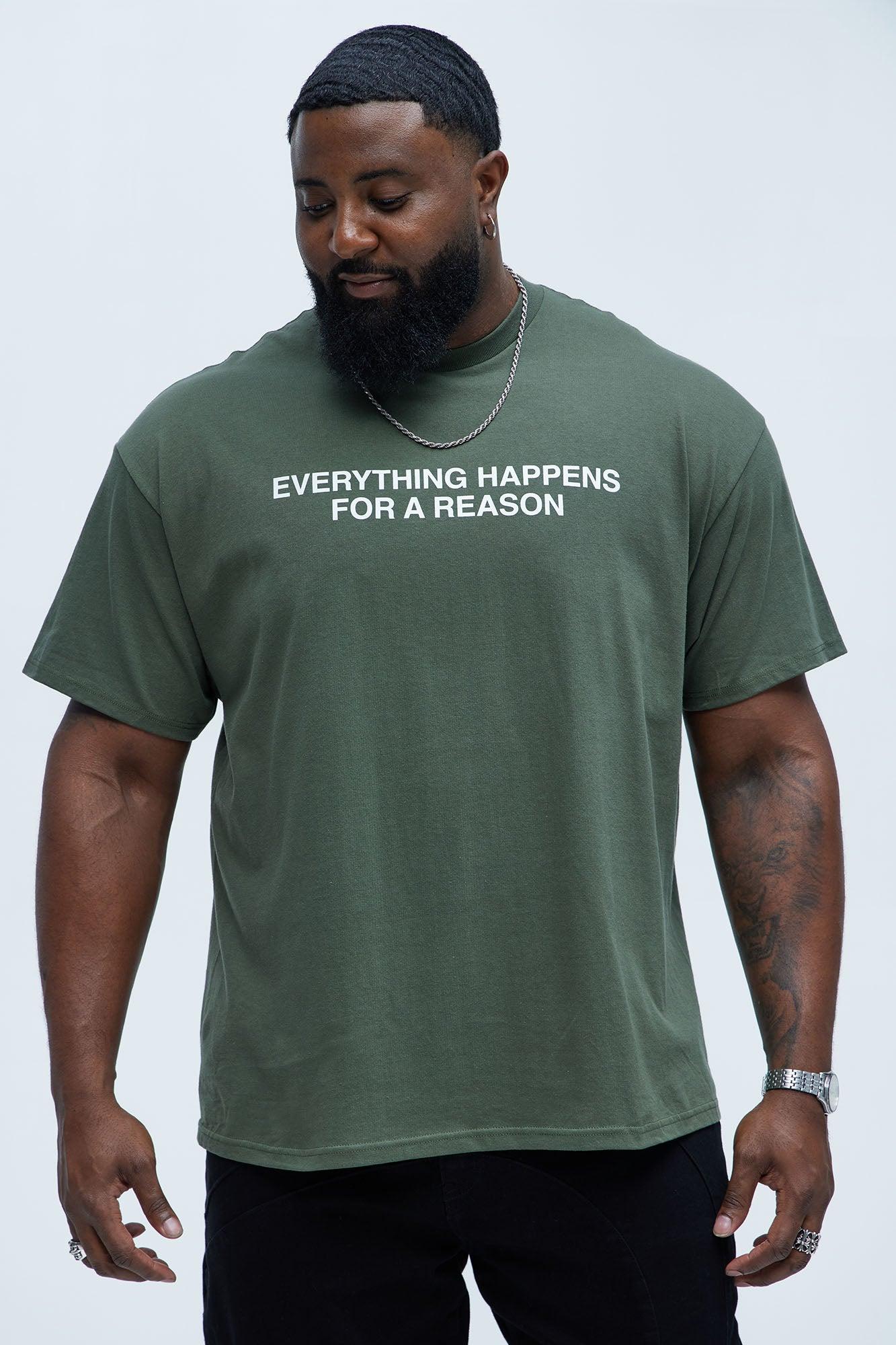 Everything Happens Short Sleeve Tee - Olive Product Image