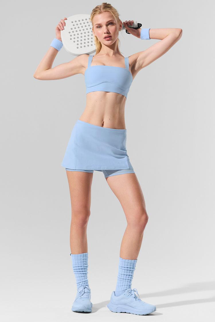 Alosoft Serve It Up Bra - Seashell Blue Female Product Image