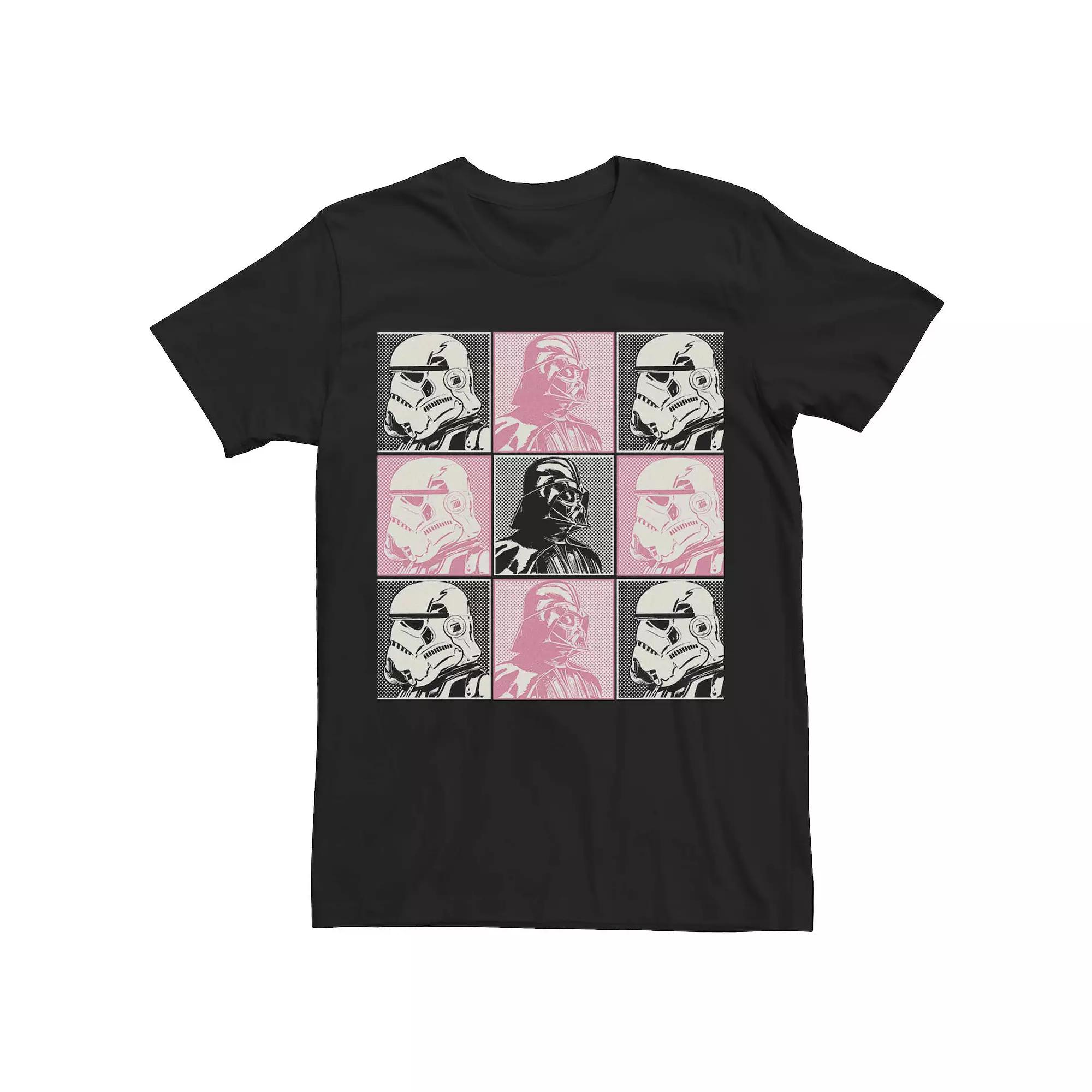 Men's Star Wars Darth Vader & Stormtrooper Tee, Size: 3XL, Black Product Image