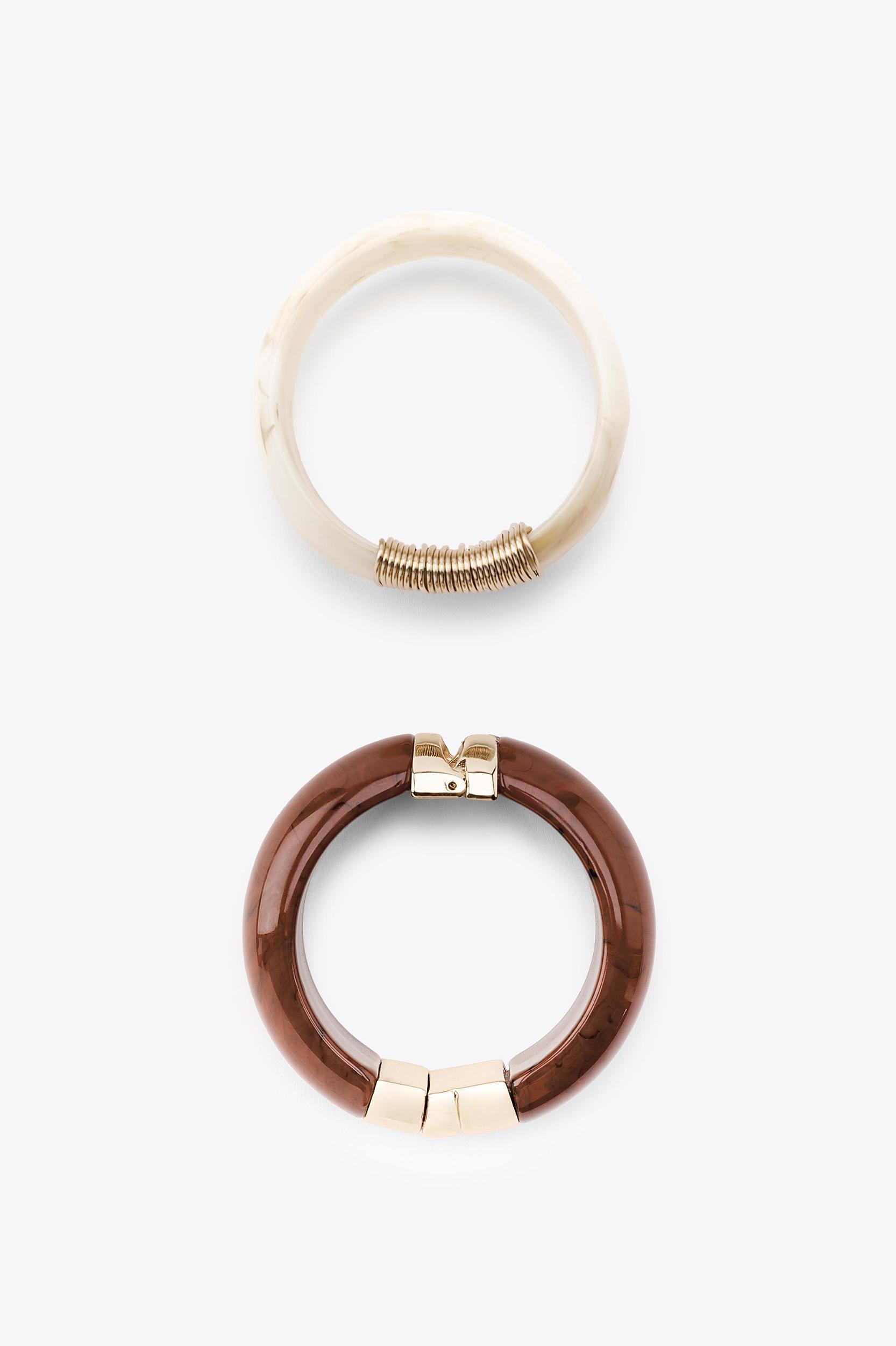 2-PACK OF RIGID RESIN BRACELETS Product Image