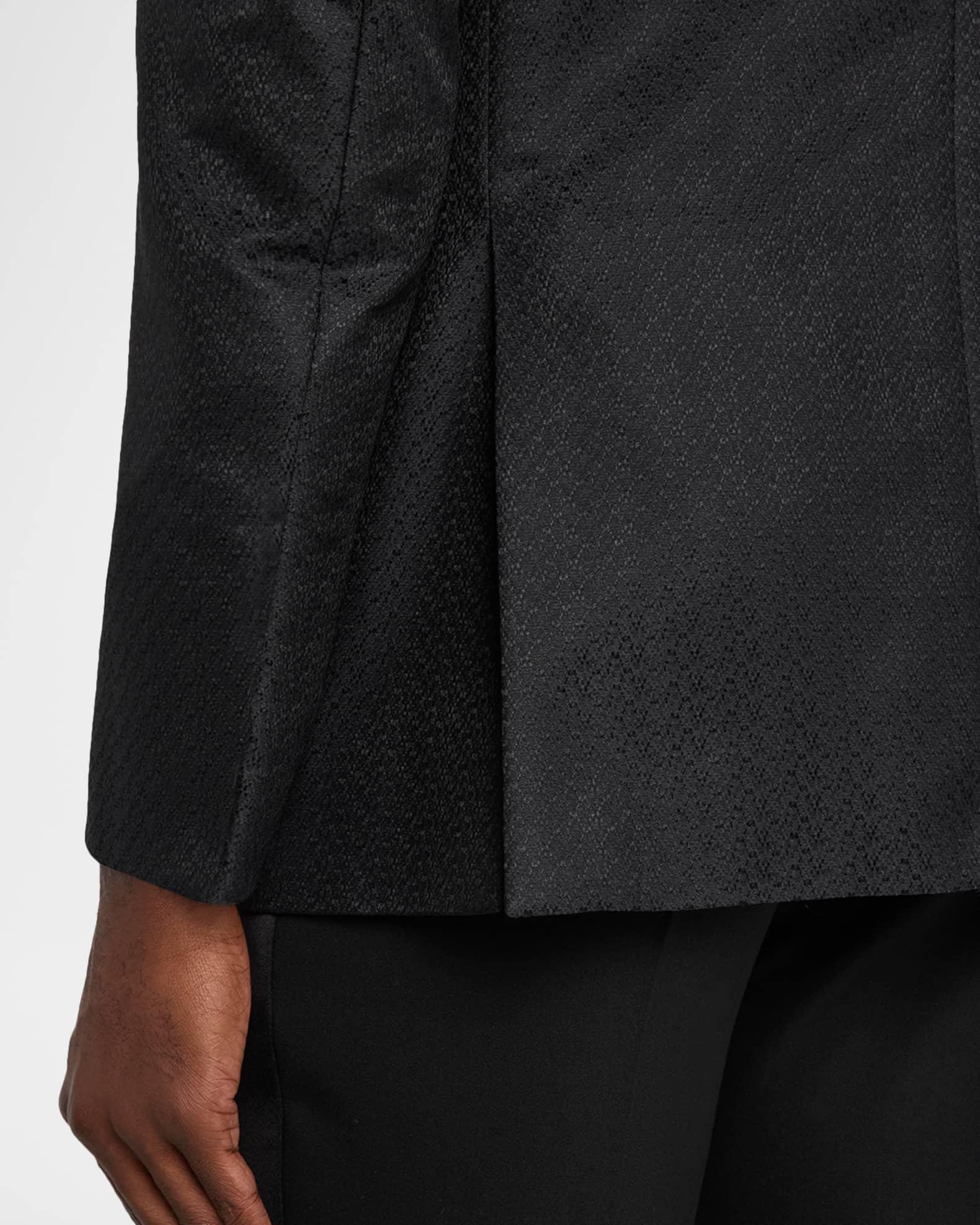 Men's Honeycomb Satin Peak Lapel Dinner Jacket Product Image