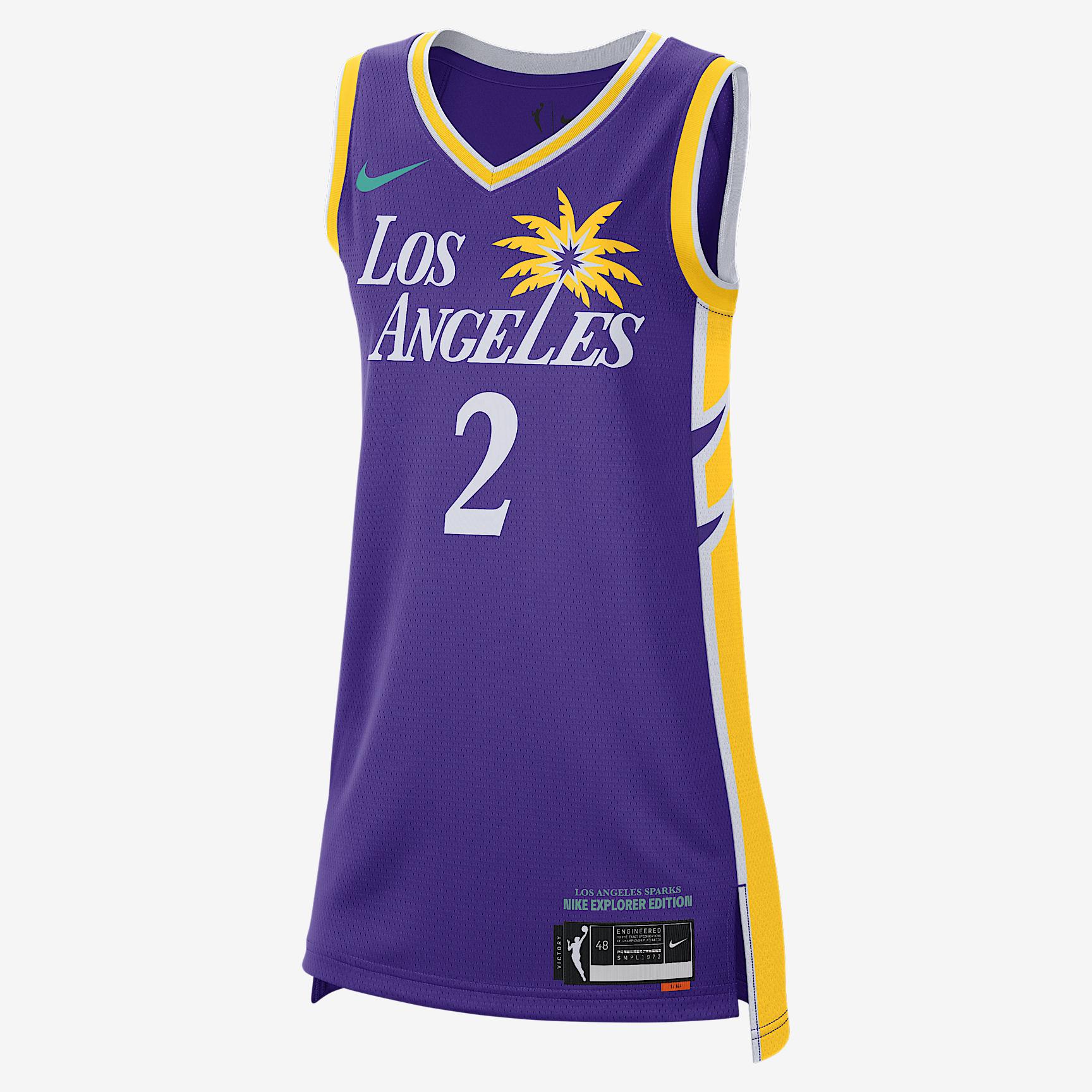 Los Angeles Sparks Explorer Edition Nike Womens Dri-FIT WNBA Victory Jersey | DJ4571-507 Product Image
