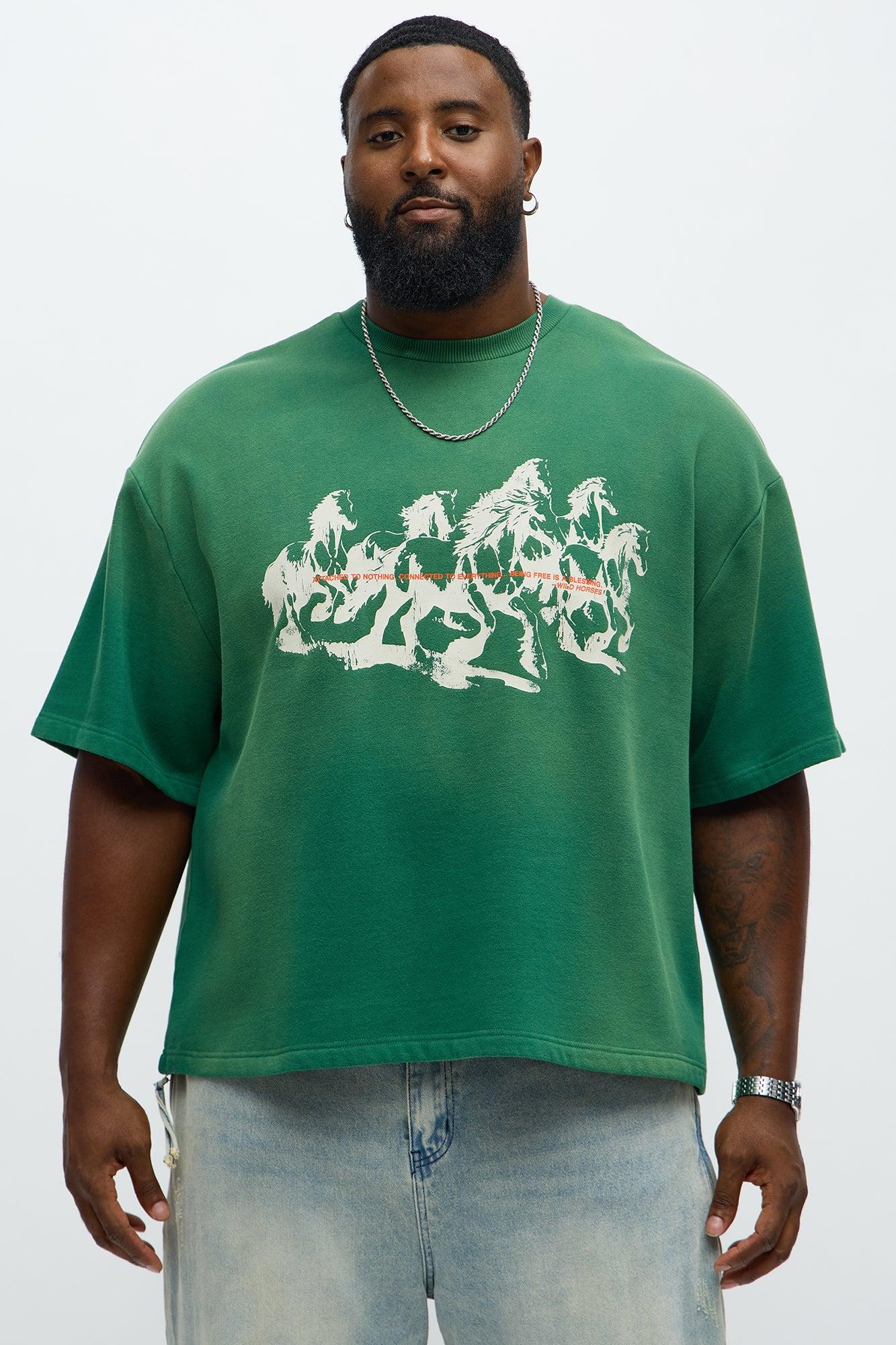 Tyson Wild Blessings Short Sleeve Tee - Green Male Product Image