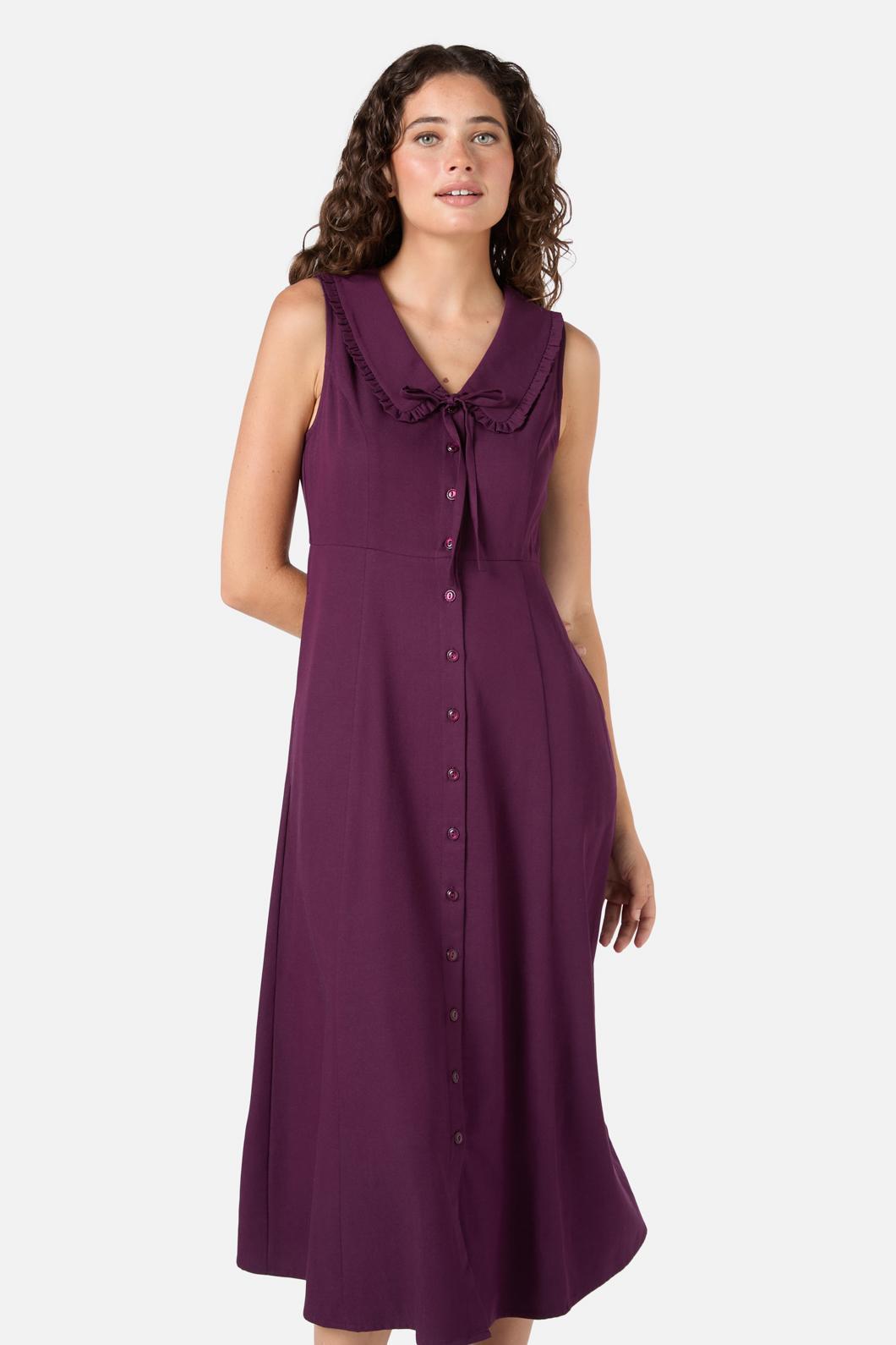 Dorothy Collared Midi Dress Product Image
