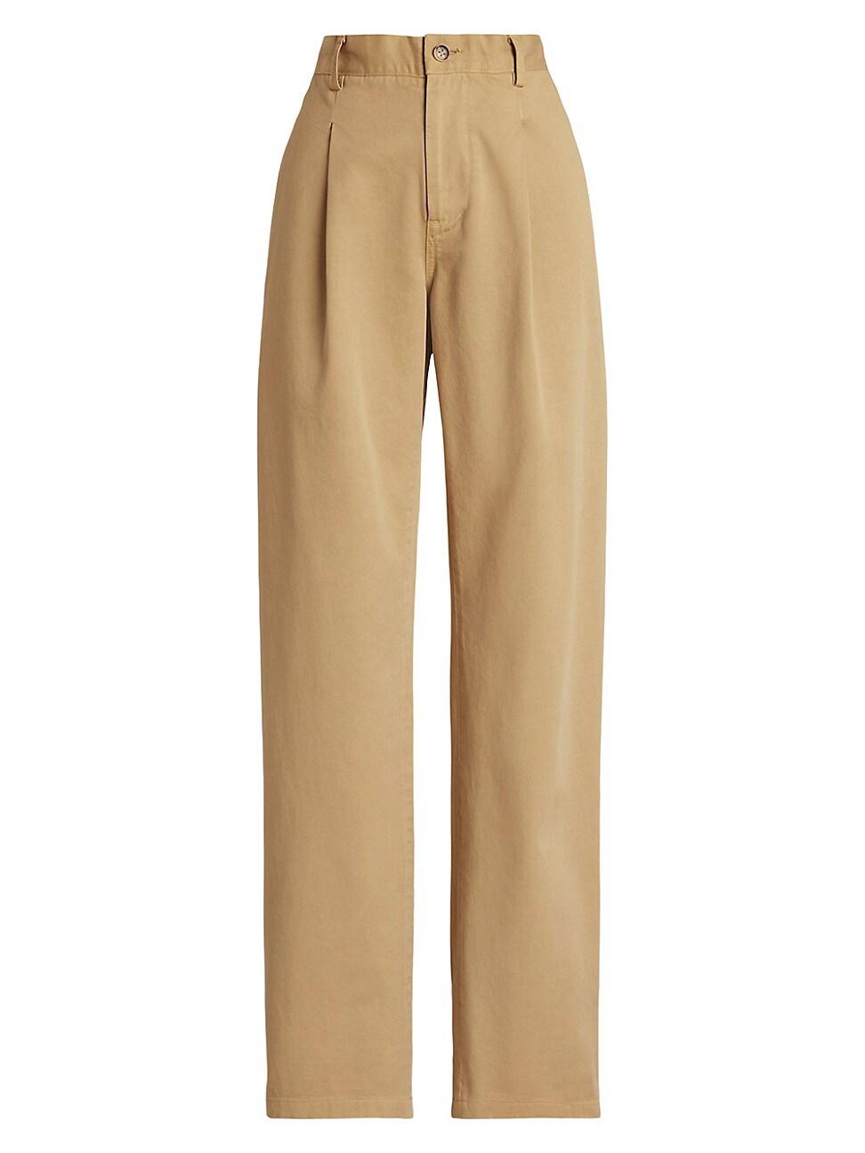Womens Cotton Ankle-Length Pants Product Image