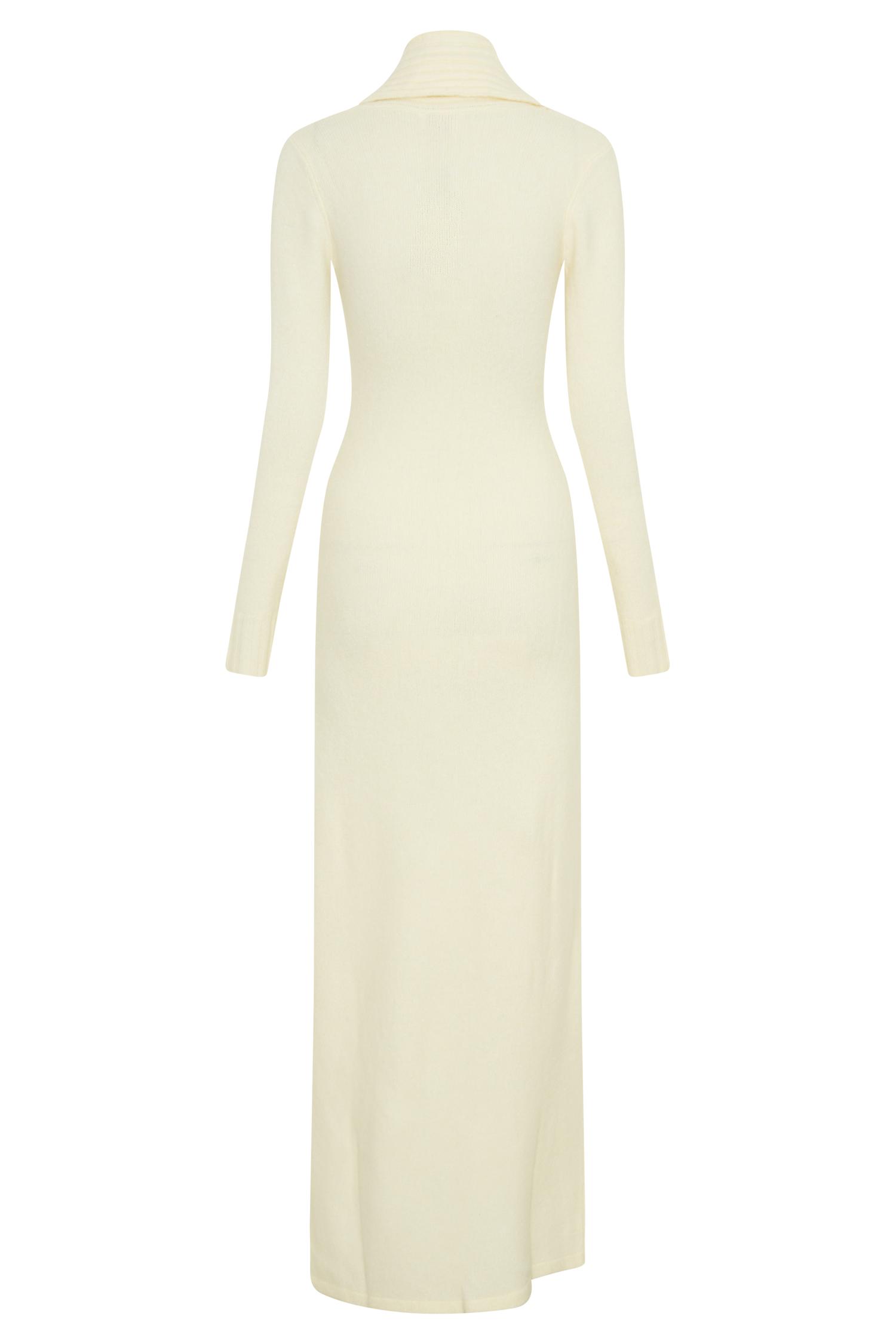 Alessandra Reversible Knit Maxi Dress - Ivory Marle Product Image