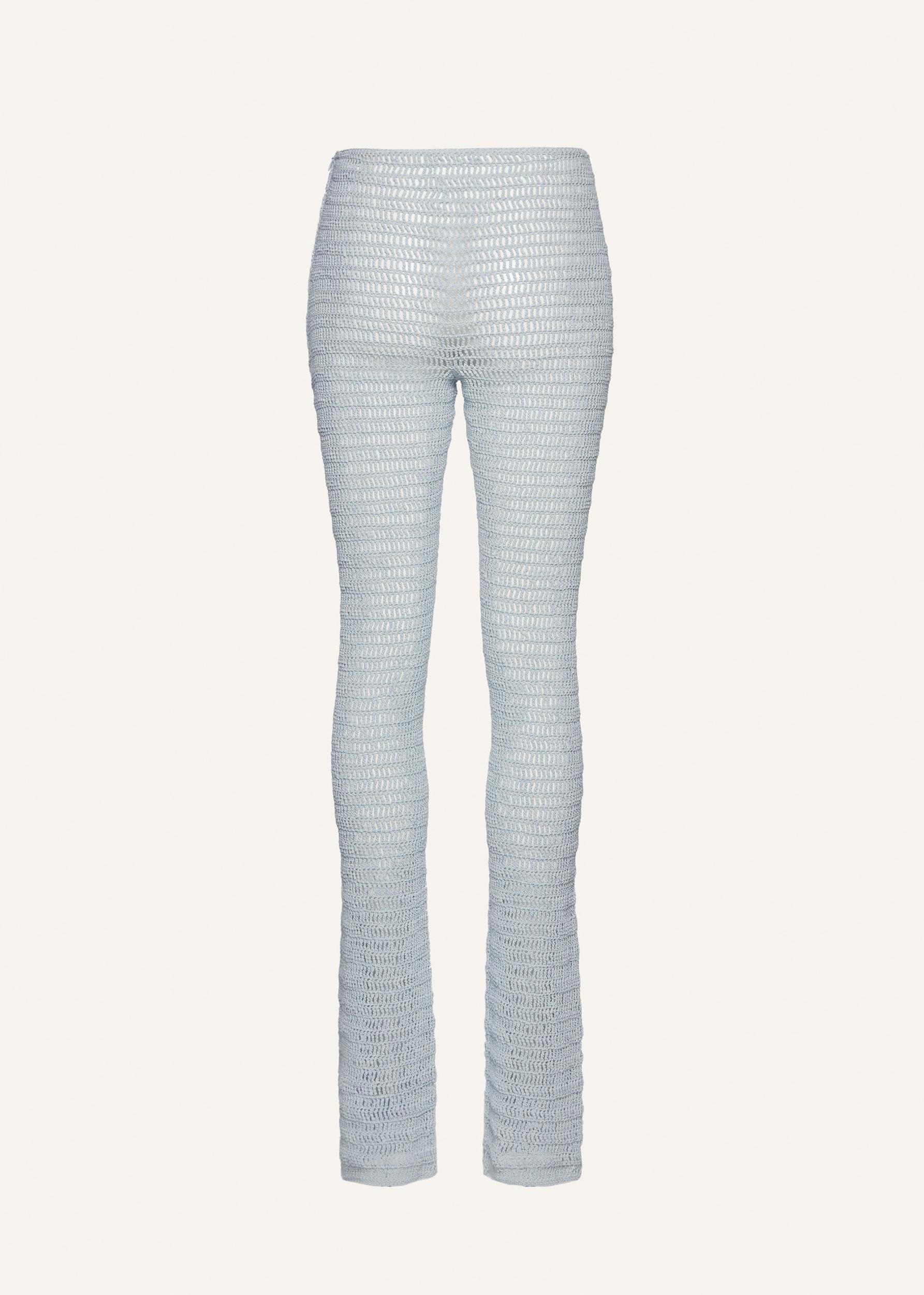 Crochet pants in light blue Product Image