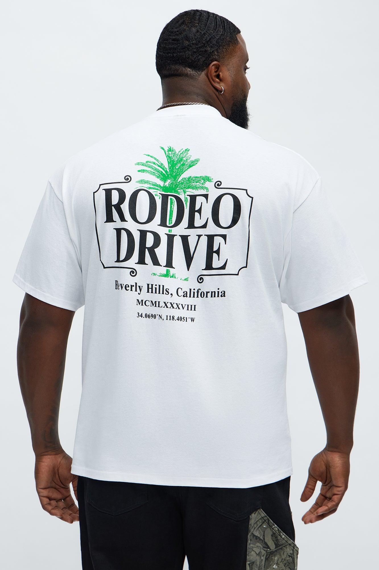 Rodeo Drive Palm Short Sleeve Tee - White Male Product Image