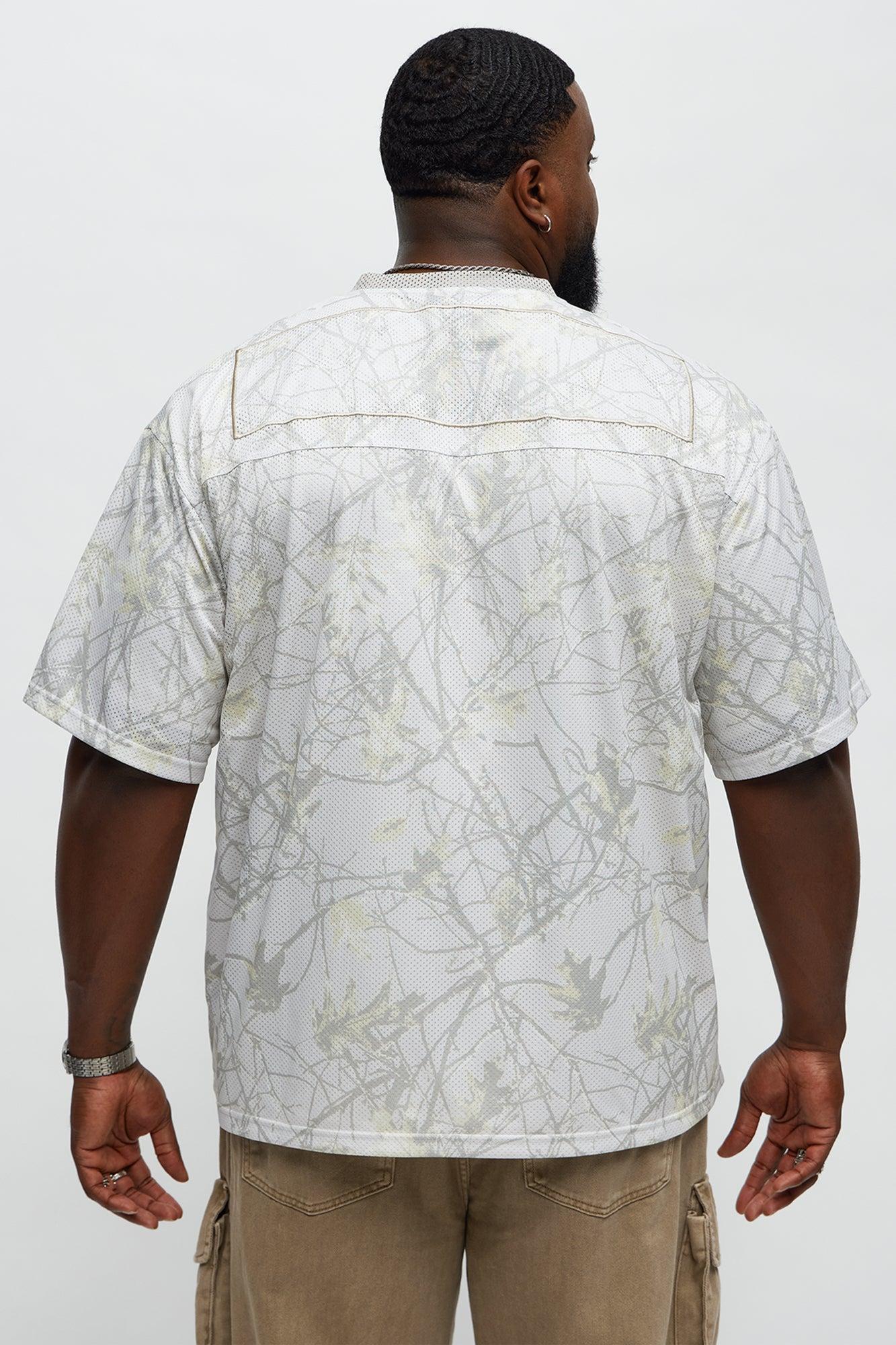 Short Sleeve Camo Jersey - Cream Male Product Image