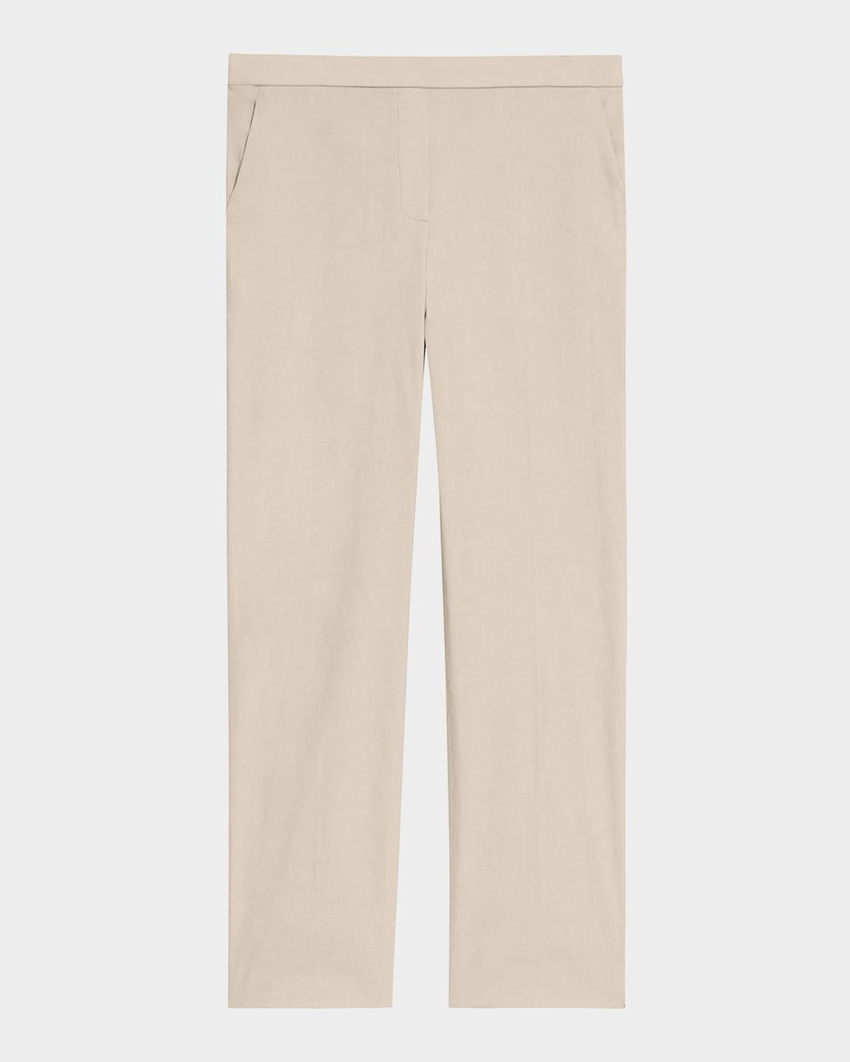 Womens Treeca Linen Pull-On Crop Pants Product Image