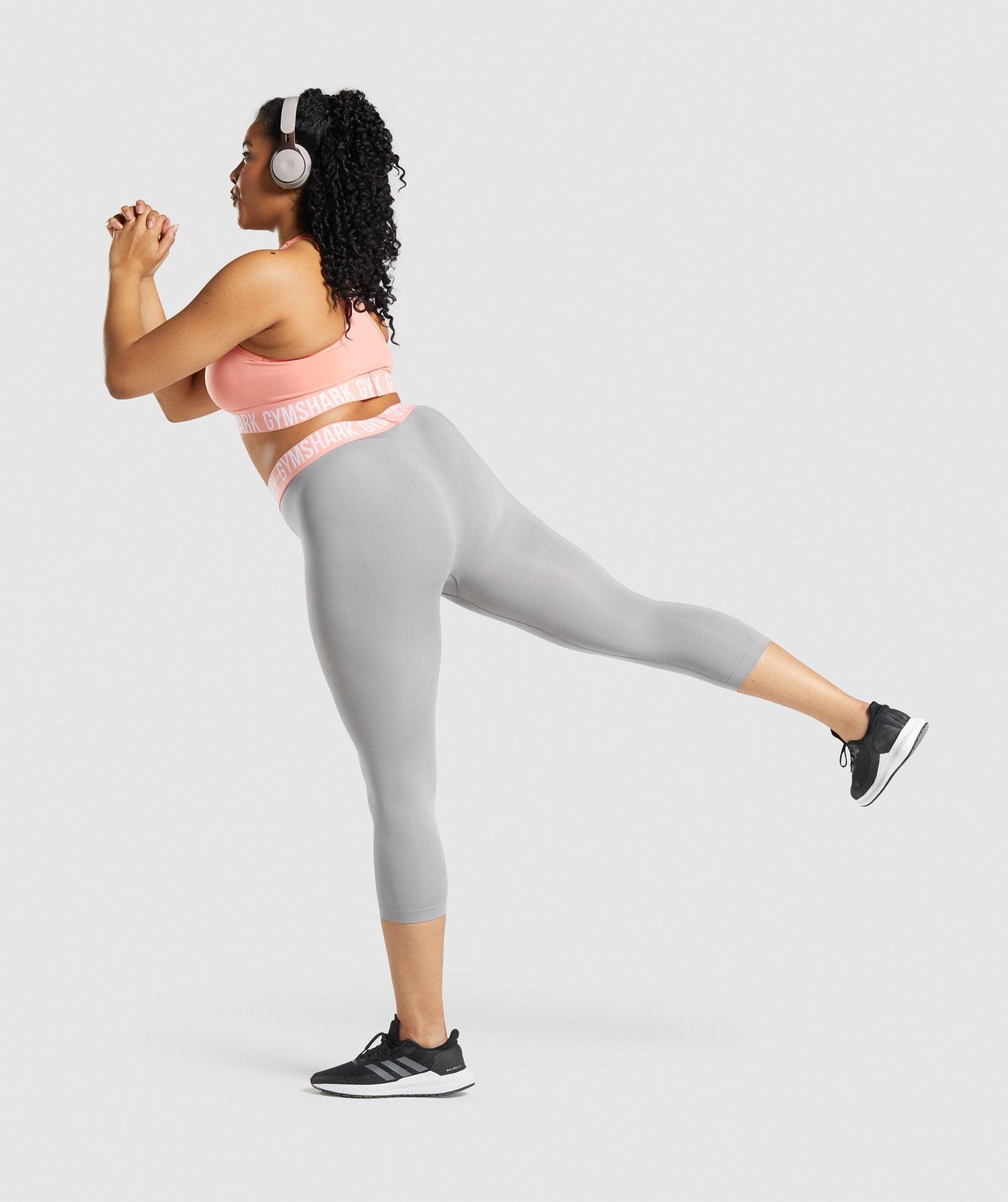 Gymshark Fit Seamless Cropped Leggings - Smokey Grey Female Product Image