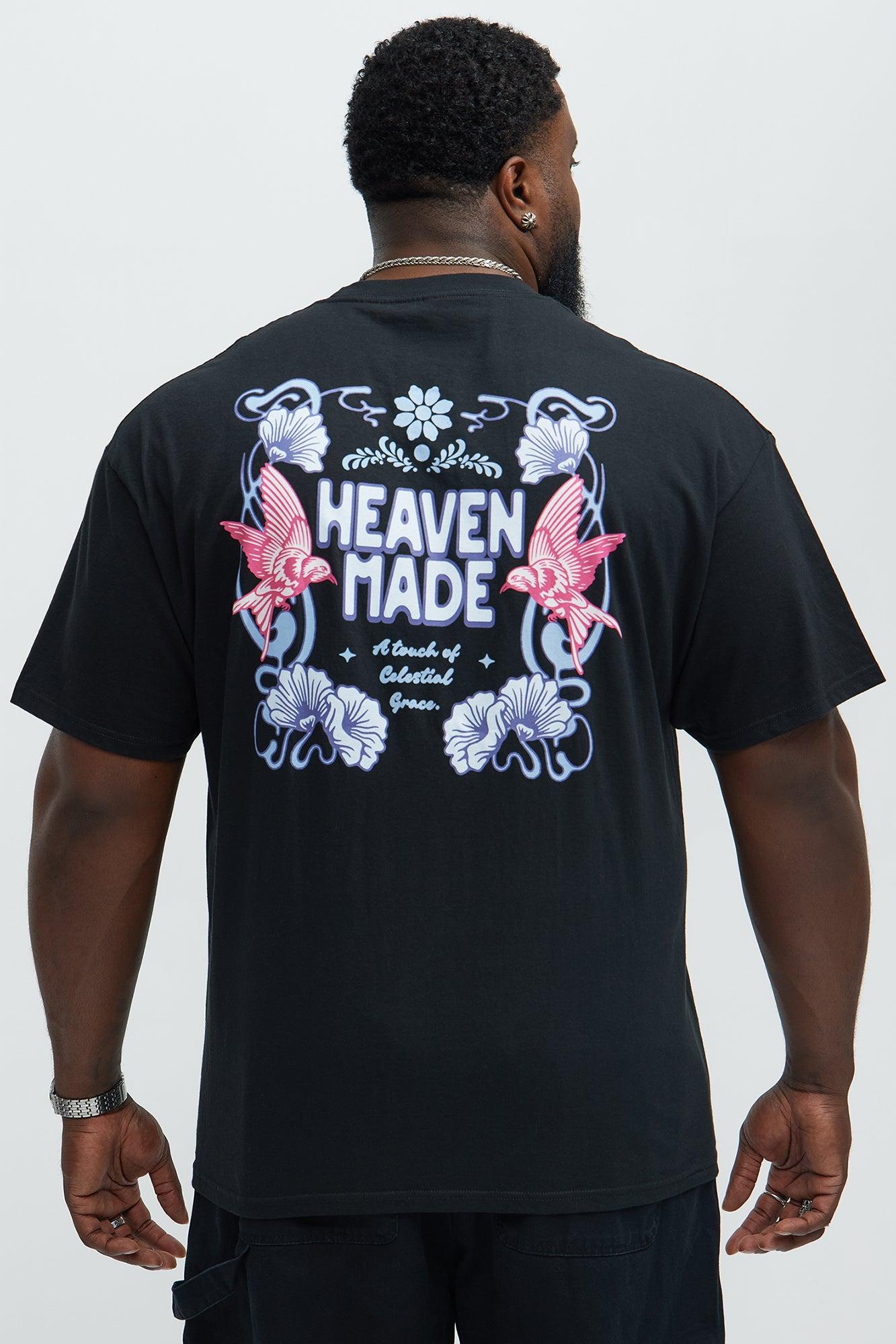 Heaven Made It Short Sleeve Tee - Black Product Image