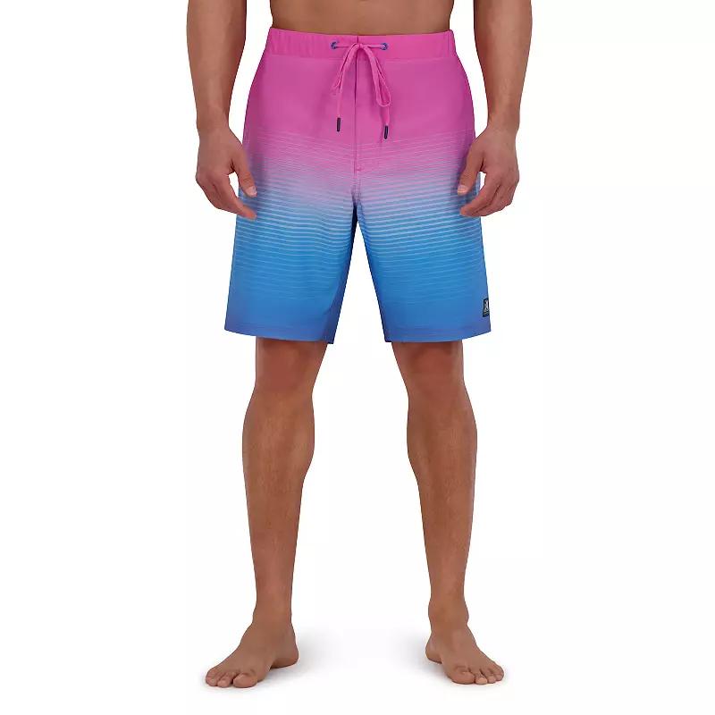 Men's ZeroXposur 9" Elastic Waist Boardshorts, Size: Small, Pink Wave Product Image