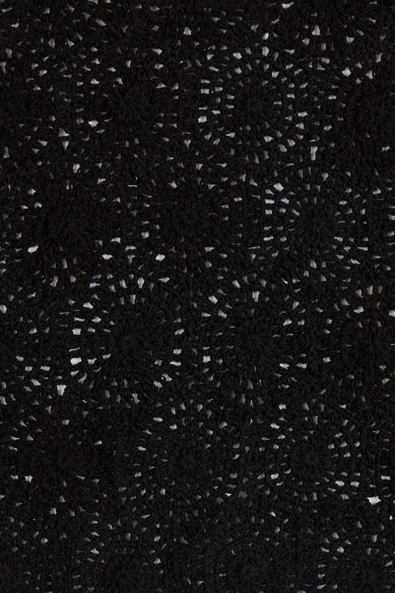 Alejandreas Handmade Crochet Vest Black - Final Sale Product Image