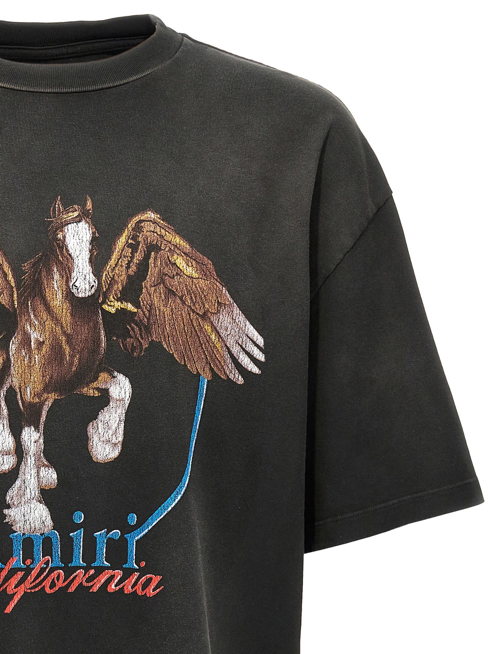 AMIRI Men's Vintage Wash Pegasus T-shirt T-shirt In Black Product Image