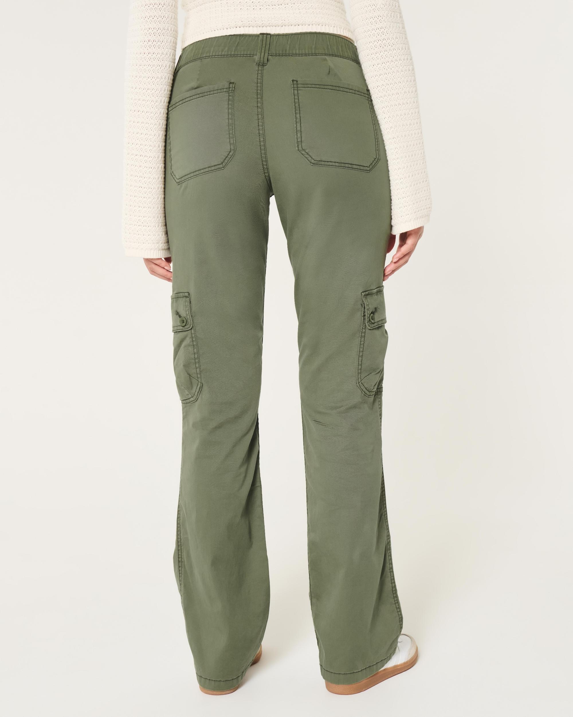 Mid-Rise Relaxed Cargo Boot Pants Product Image