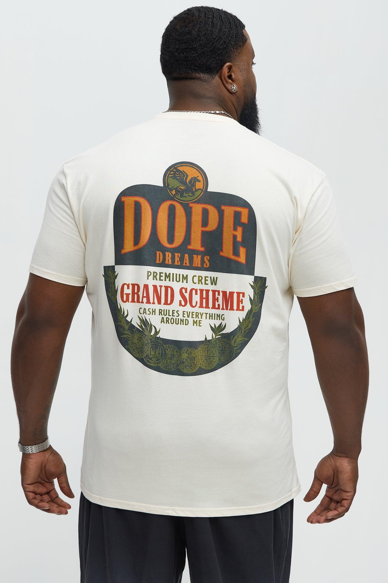 Dope Dreams Grand Scheme Short Sleeve Tee - Off White Male Product Image