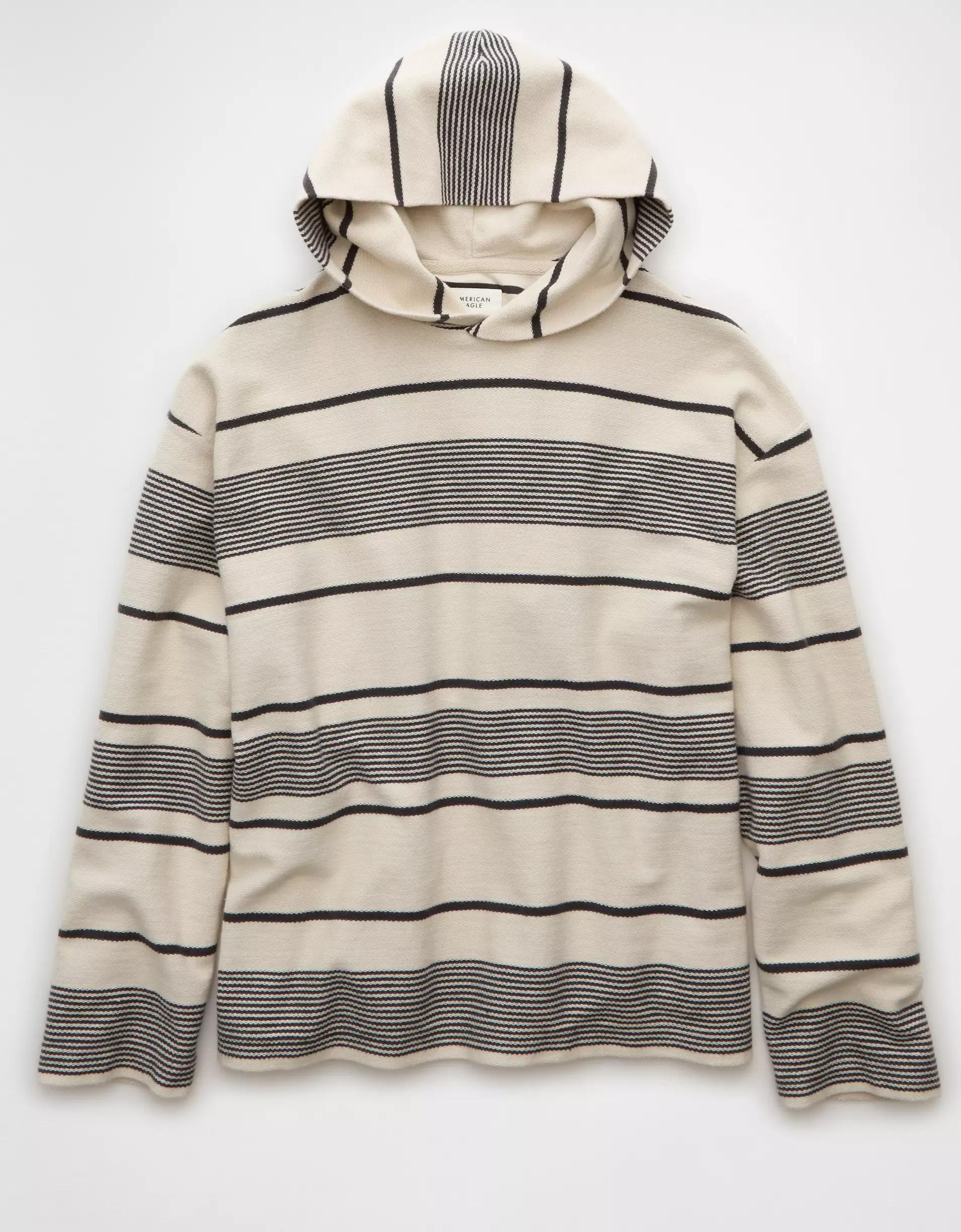 AE Striped Terry Baja Hoodie Product Image