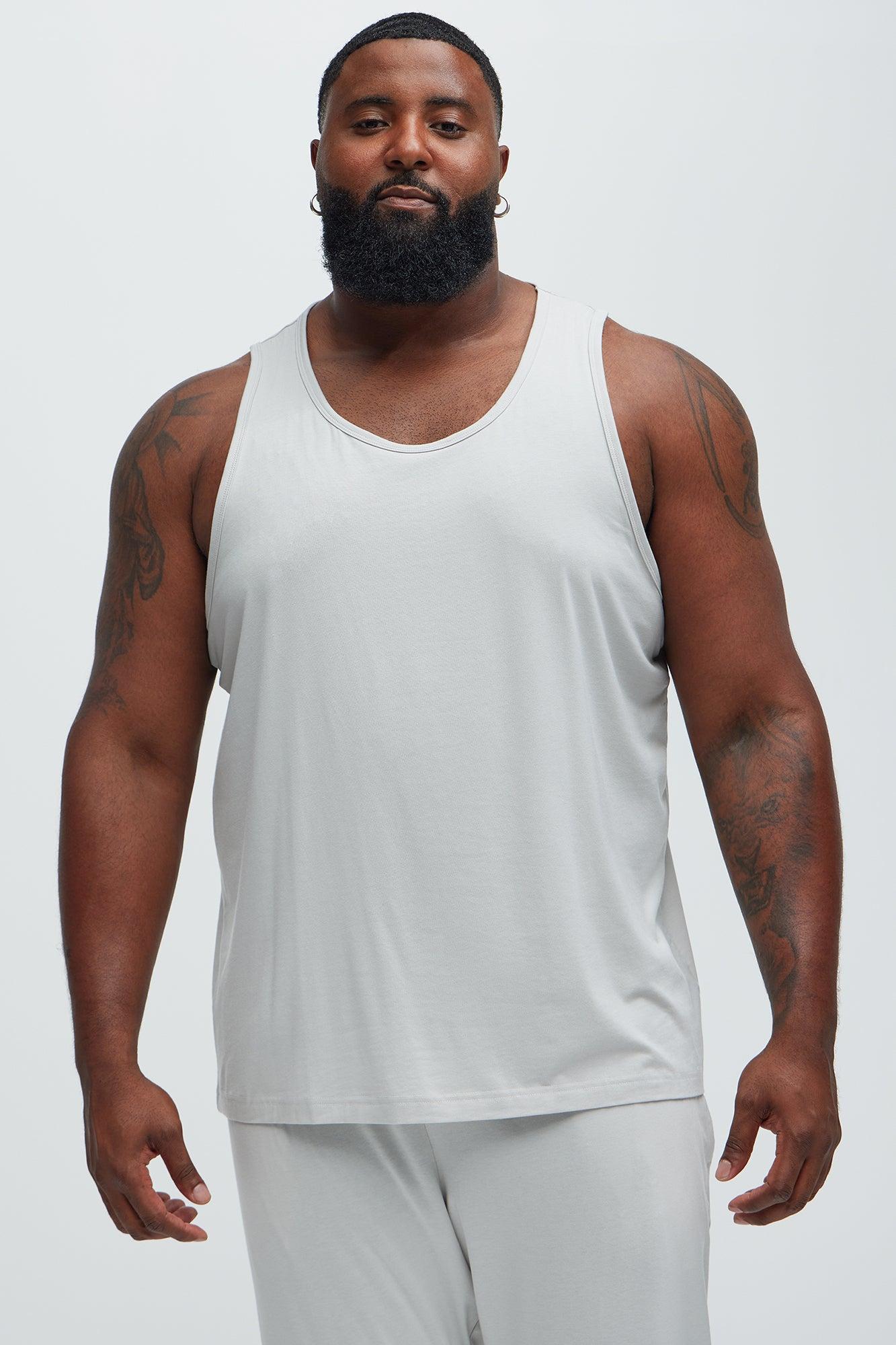 Essential Modal Lounge Tank - Grey Product Image